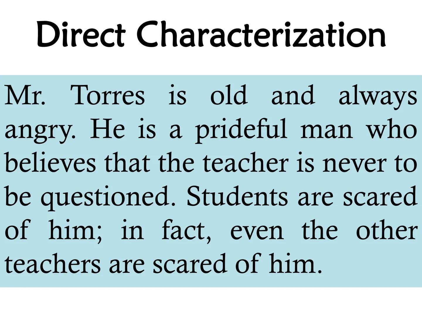 © The act of breathing life into a character

CHARACTERIZATION

DIRECT CHARACTERIZATION

INDIRECT CHARACTERIZATION   # CHARACTERIZATION

DIR
