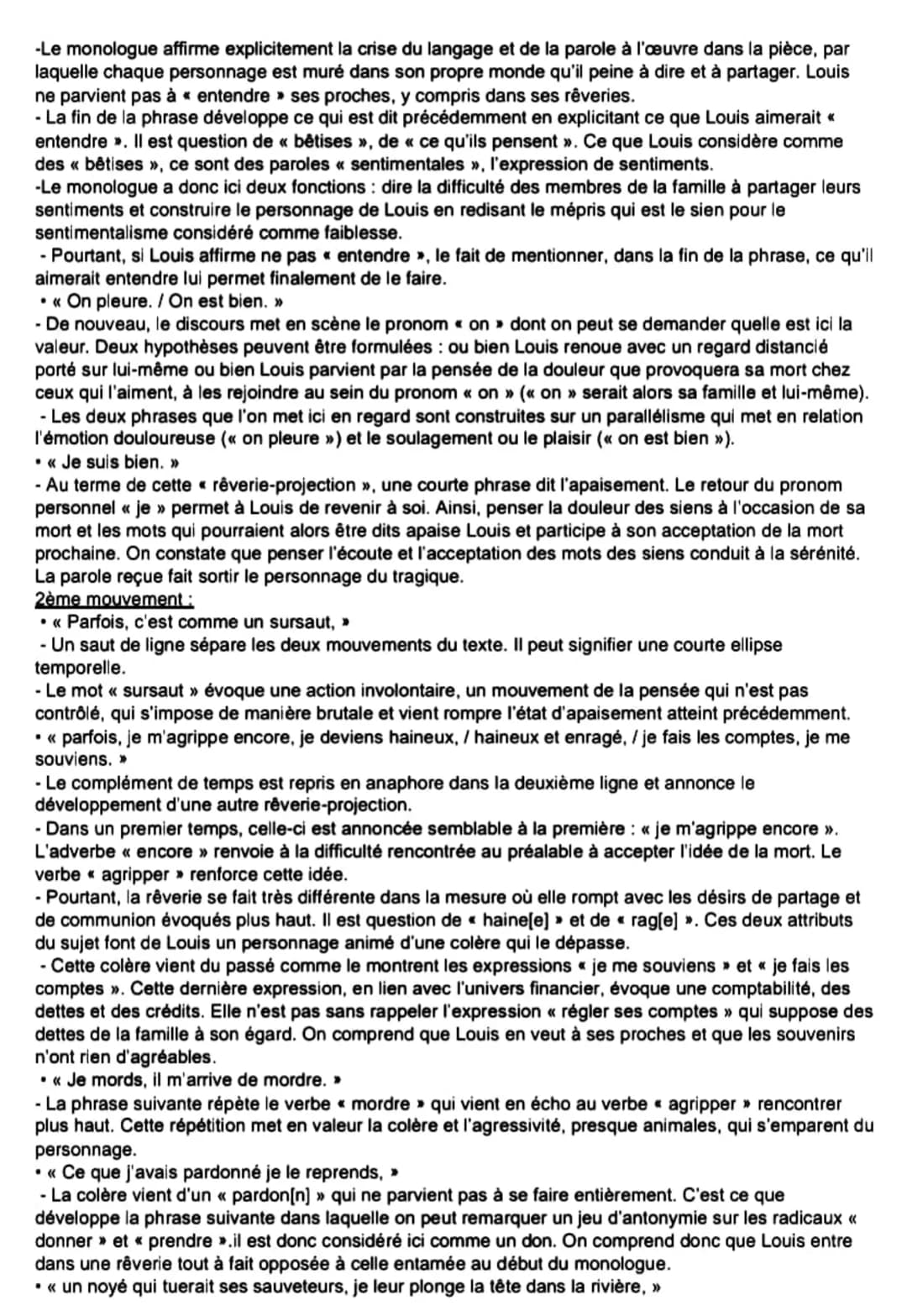 # Analyse linéaire: premier partie, scène 10

Intro:
Juste la fin du monde est la pièce de théâtre la plus connue de Jean-Luc Lagarce. (1957