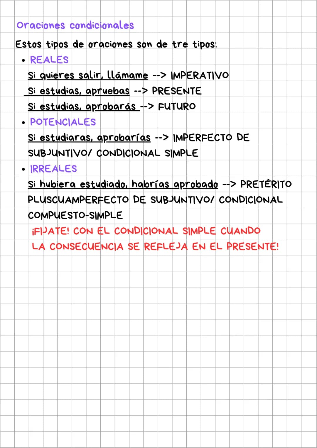 # Oraciones subordinadas

## Oraciones finales

**Nexos:** para (que) a fin de que, con el fin de que,
porque, con objetivo de (que), con la