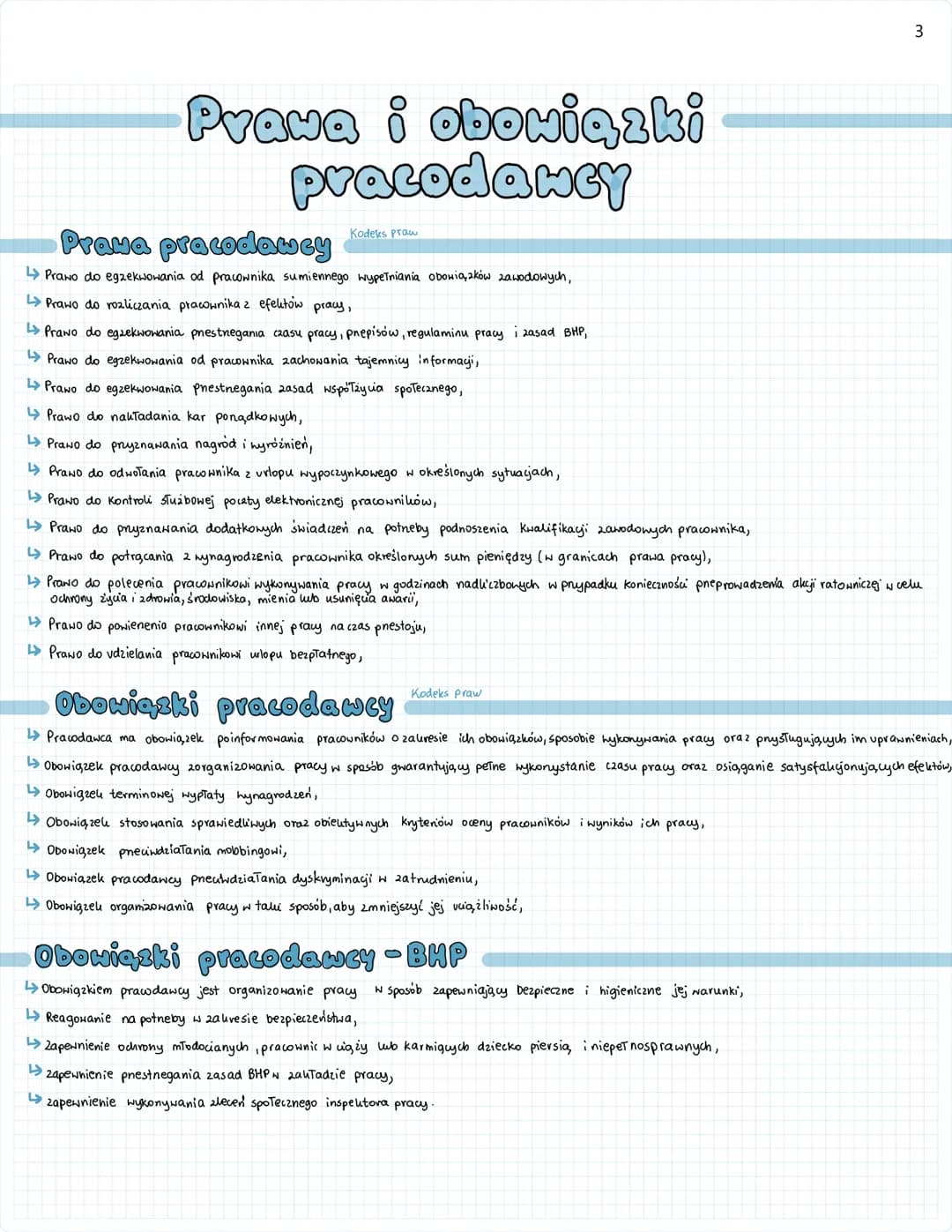 # 1

Prawa i obowiązki
pracownika

Prawa pracownika
Kodeks Praw

↳ Prawo pracownika do swobodnego wyboru pracy każdy pracownik może wybrać z