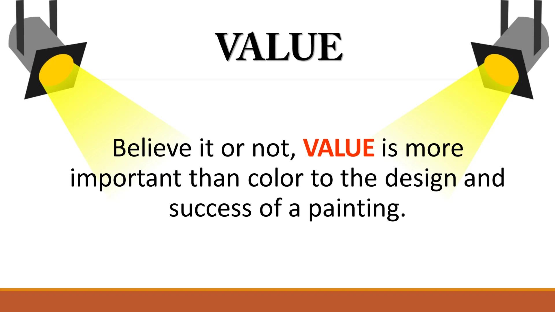 
<p>The Building Blocks of Composition in Arts</p>
<h2 id="thevisualelementvalue">The Visual Element - Value</h2>
<p>Value is an element of 