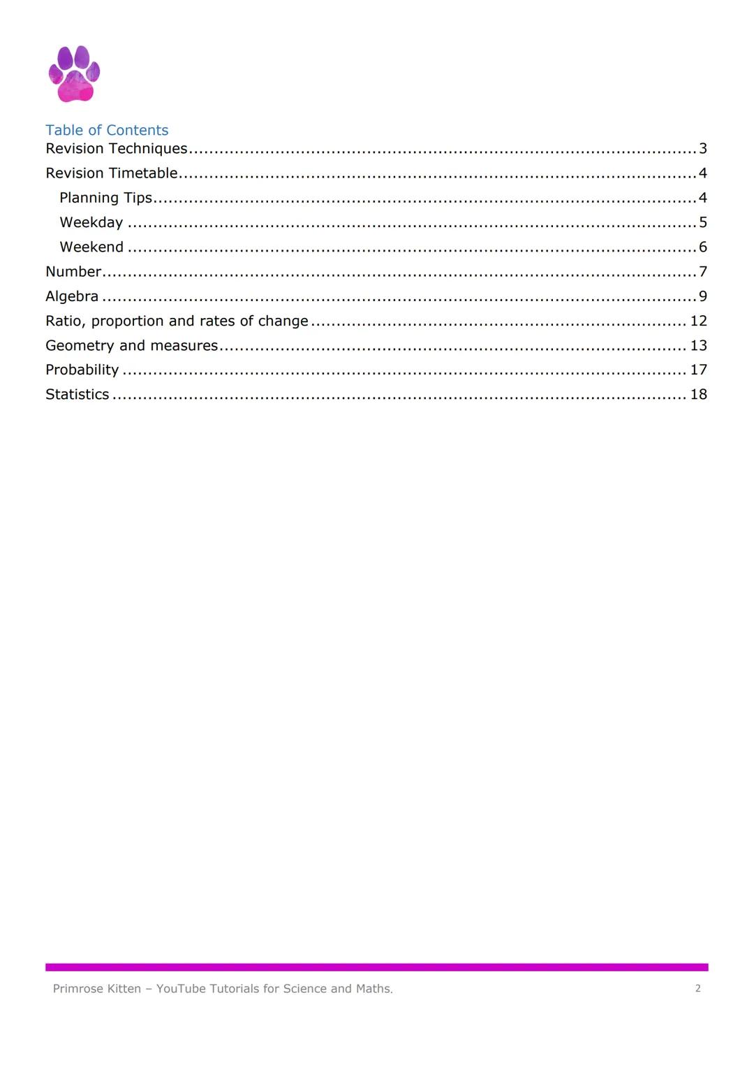 Maths
Revision
Guide

r
(=2лг
2
2
to
2x
Higher
Tier

Primrose Kitten
YouTube tutorials for GCSE and A-Level
+
π
X÷ *
Chances are if you want