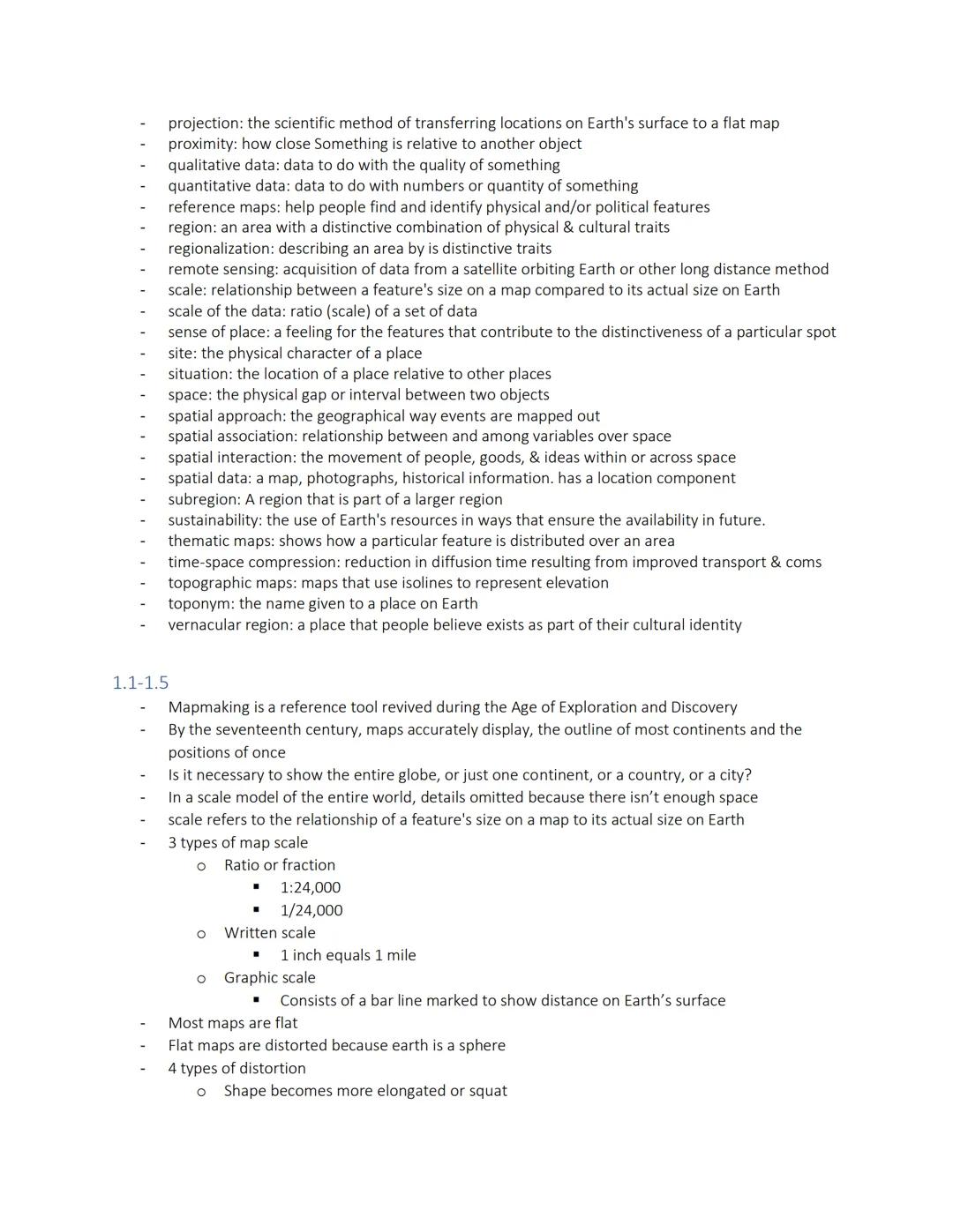 AP HUG notes

Unit 1

Vocab

- absolute/relative location: coordinates of a place (latitude/longitude)
- accessibility: the ability to reach