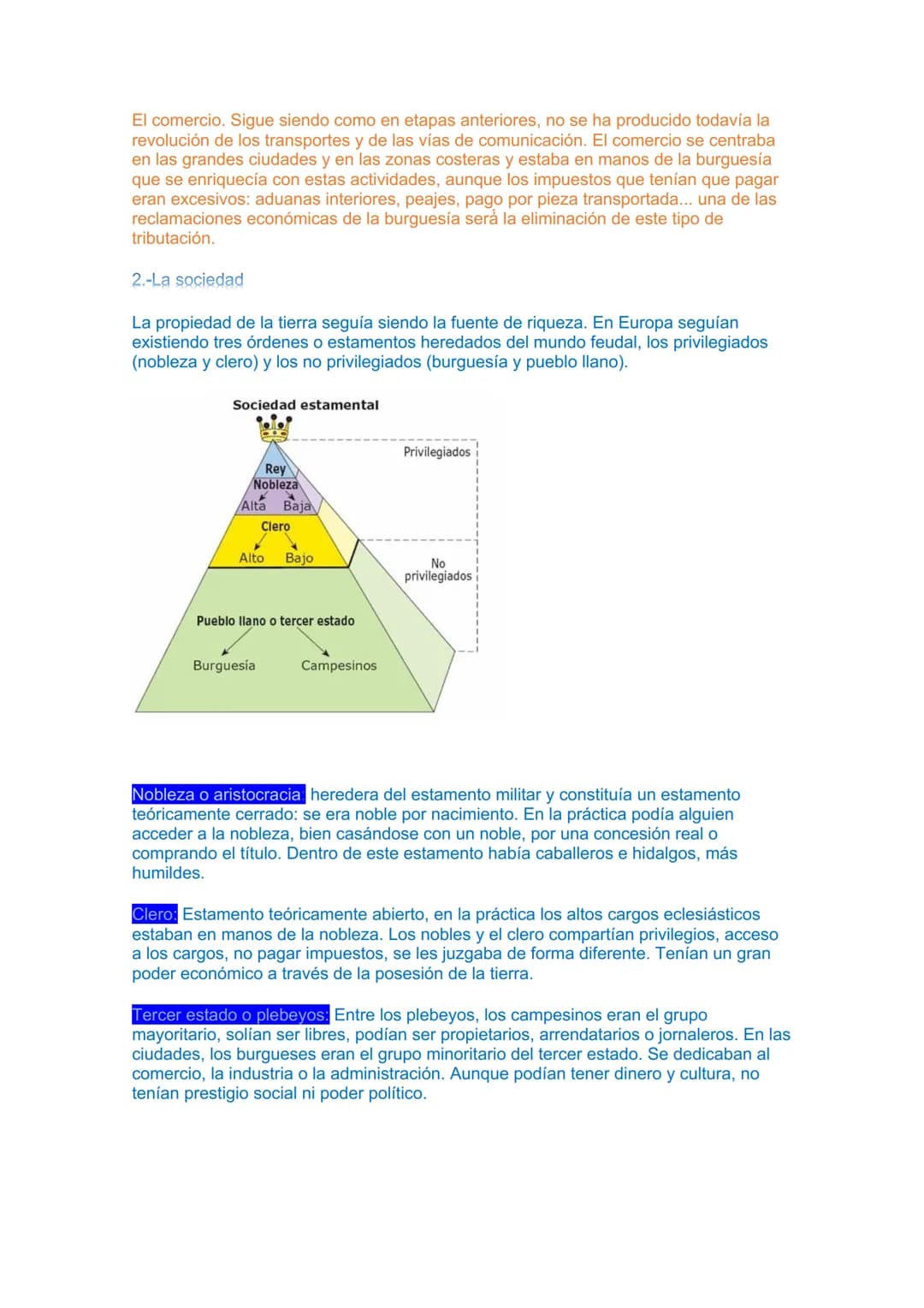 TEMA 1. EL SIGLO XVIII EN EUROPA HASTA 1789.

1.- El Antiguo Régimen. Economía
2.- La sociedad
3.- Política: Monarquía absoluta y parlamenta