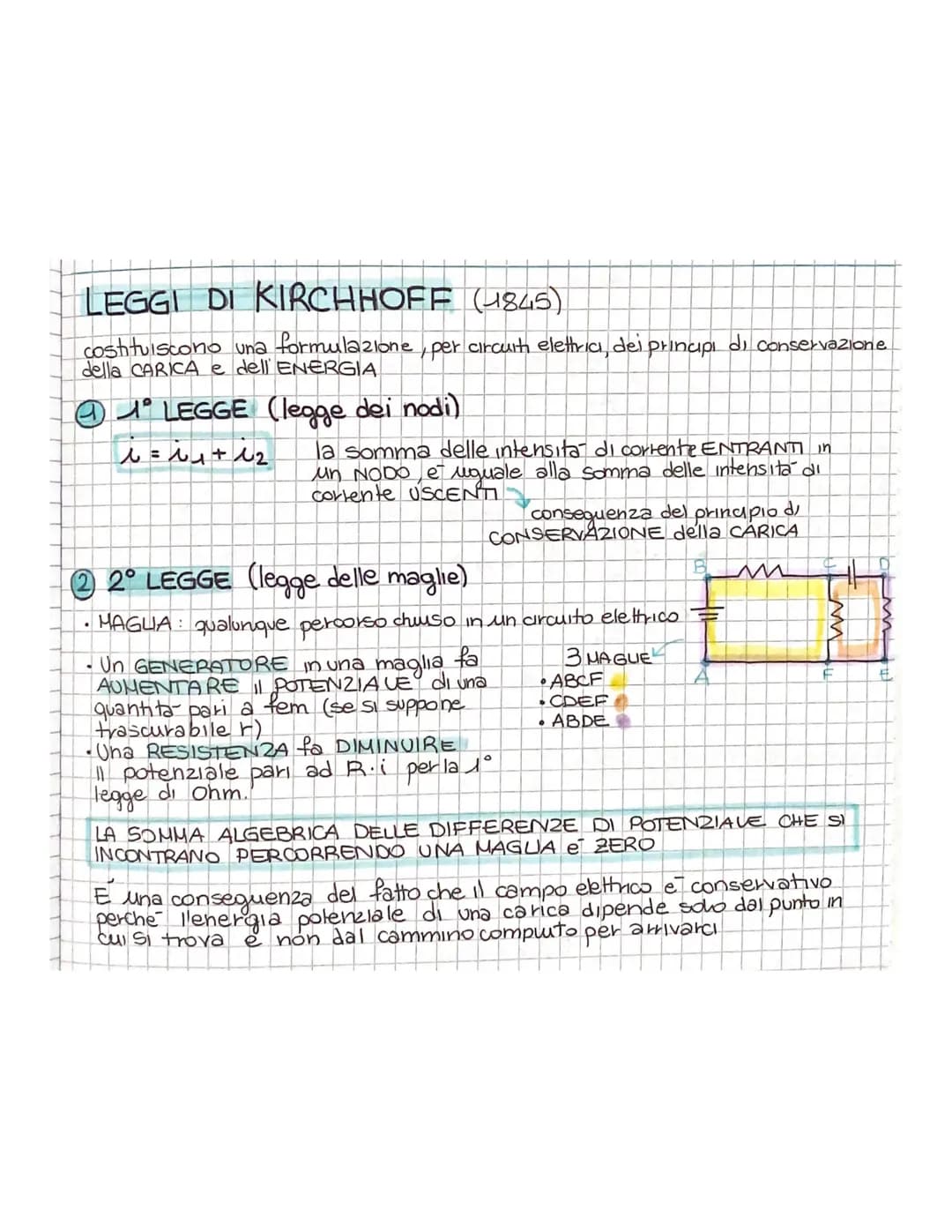 # CIRCUITI ELETTRICI

Un circuito elettrico è un insieme di conduttori connessi tra loro e
collegati ad almeno un generatore di tensione (es