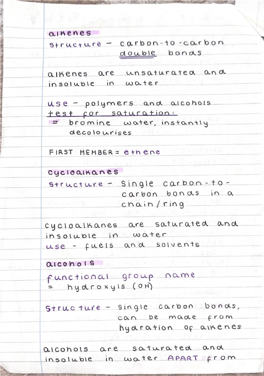 # unitschemistry

homologous series
= a group of substances with
the same general formula
and similar chemical
properties

General Formulas: