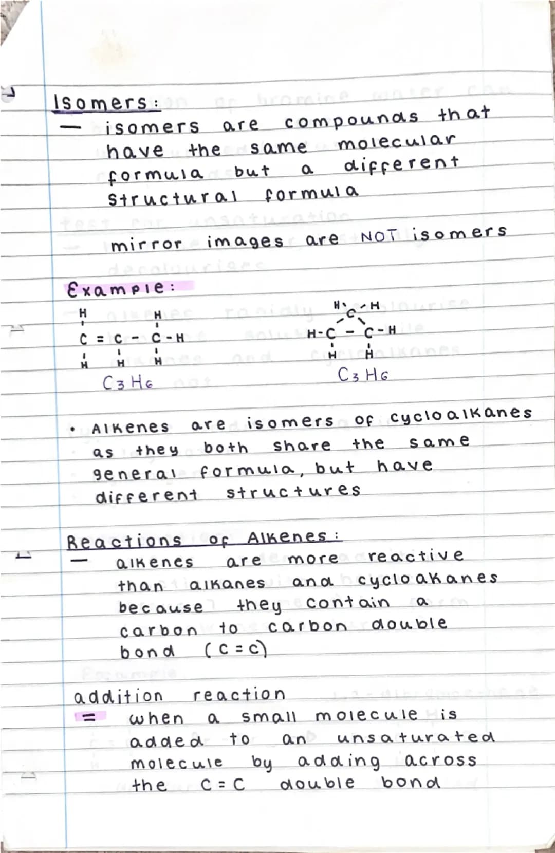 # unitschemistry

homologous series
= a group of substances with
the same general formula
and similar chemical
properties

General Formulas: