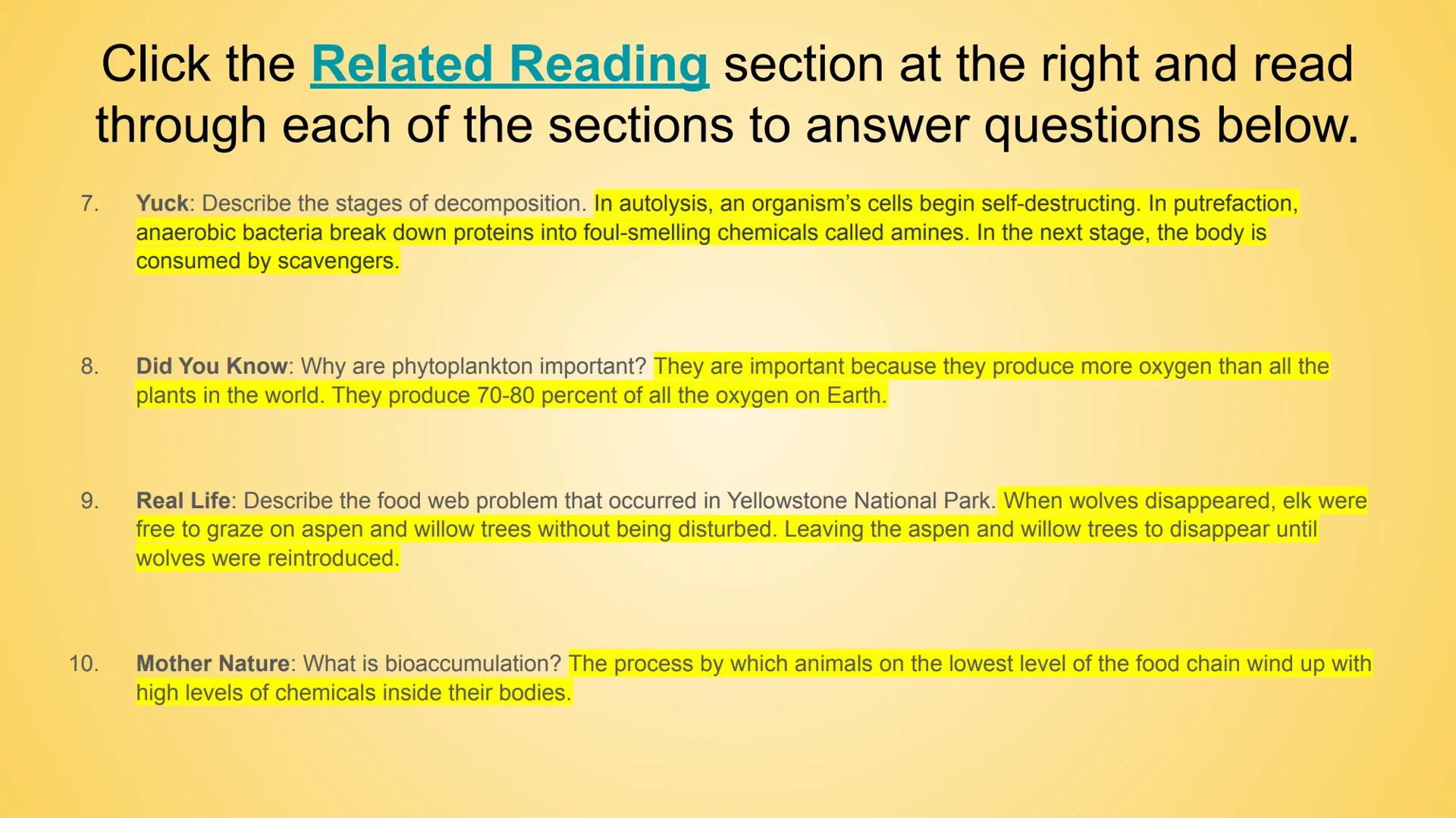 # BrainPOP: Food Chains &
# Energy Pyramid Activity # Part 1- BrainPOP Food Chains

Watch the movie and answer the questions below. (Turn on