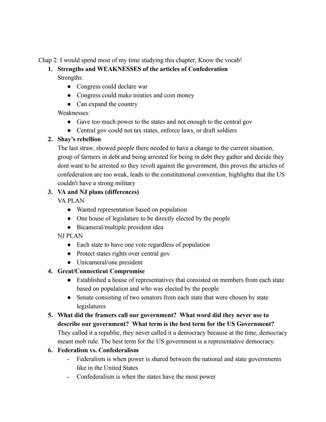 AP US Gov Chap 1 and 2 Study Guide:

Things outside of the text to study:
1. John Locke and his 2nd Treatise; state of nature -
John Locke's