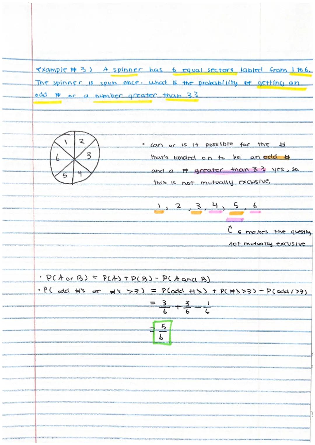 5.05 the addition rule

*   Identify mutually exclusive and not mutually exclusive characteristics Mutually Exclusive vs NOT mutually exclus