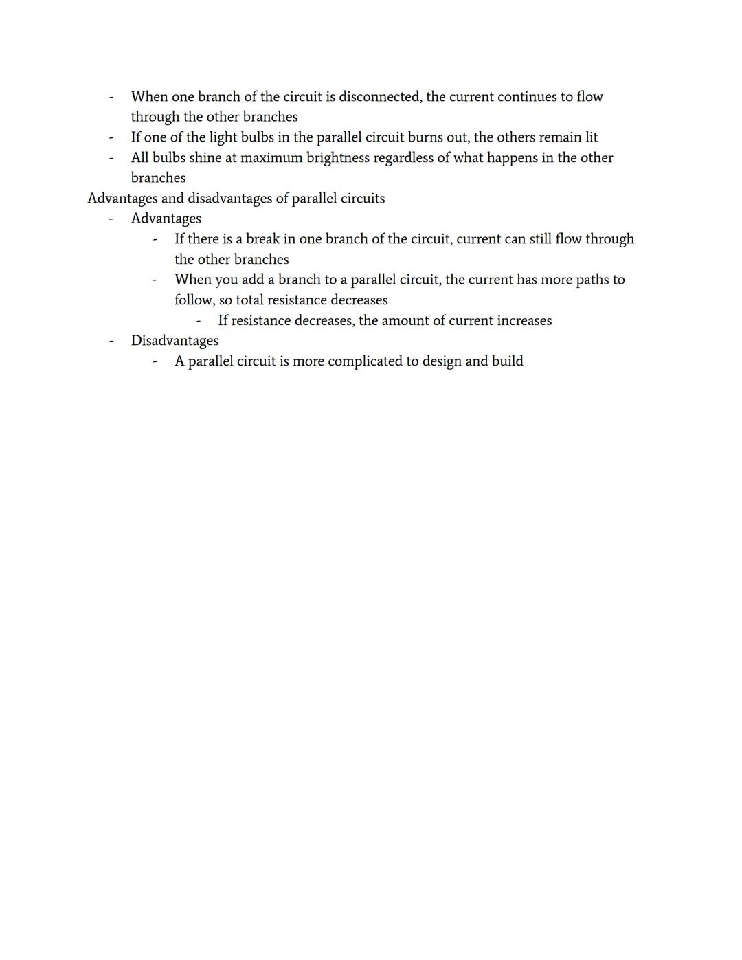 # Electric Circuits

Parts of an electric circuit

- An electric circuit has four basic features:
  - A source of electrical energy, such as