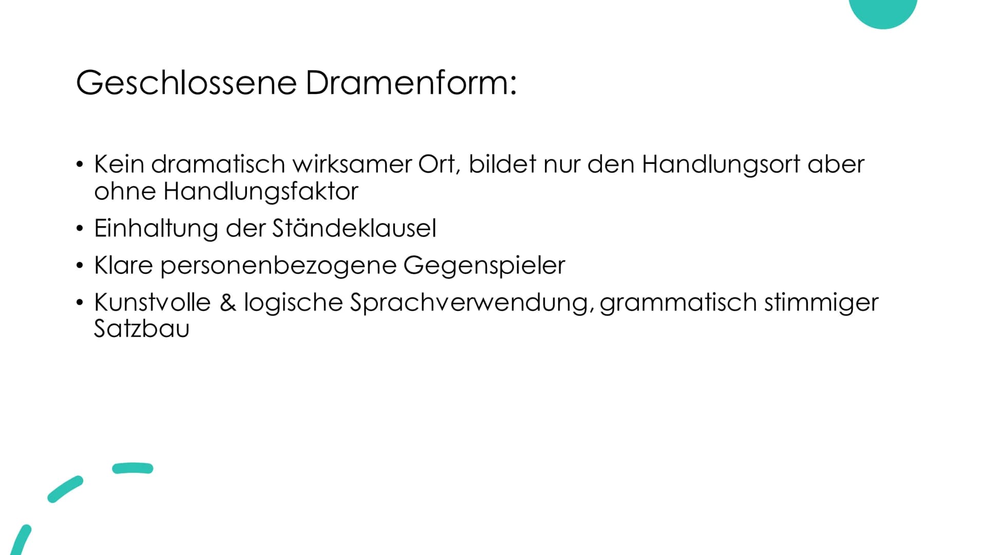 Was ist ein
Drama? - altgriechischen Wort "Dráma" = Handlung
- Grundsätzlich darauf ausgerichtet auf einer Bühne präsentiert zu
werden
- Reg