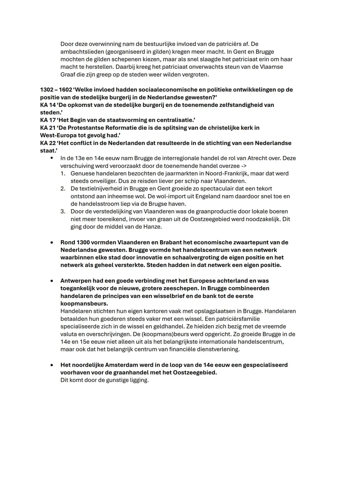 Uitleg hoe zit de samenvatting in elkaar:

- Streepjes betekenen begrippen bijvoorbeeld ->
- Ambachtslieden -> personen die in de nijverheid