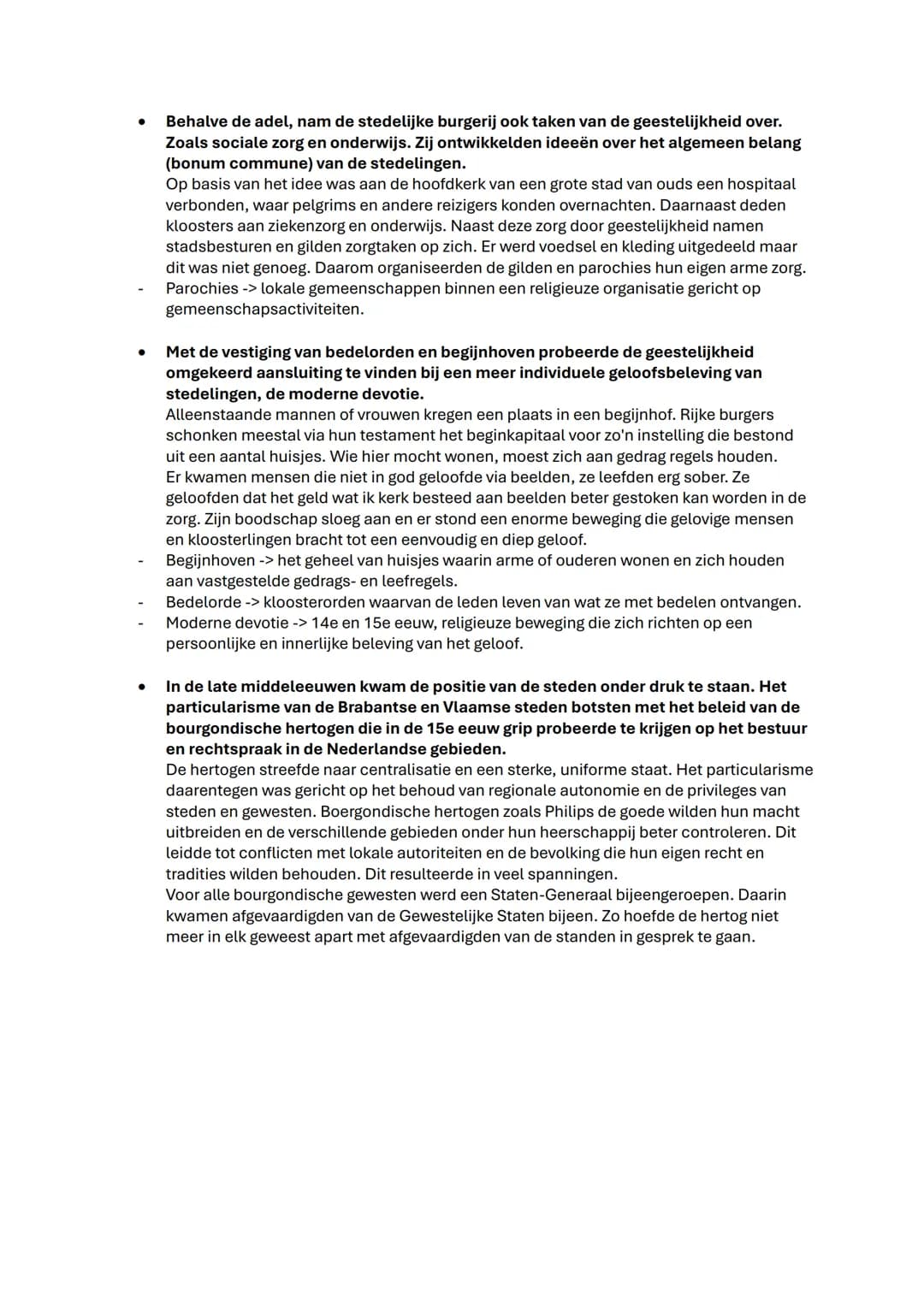 Uitleg hoe zit de samenvatting in elkaar:

- Streepjes betekenen begrippen bijvoorbeeld ->
- Ambachtslieden -> personen die in de nijverheid