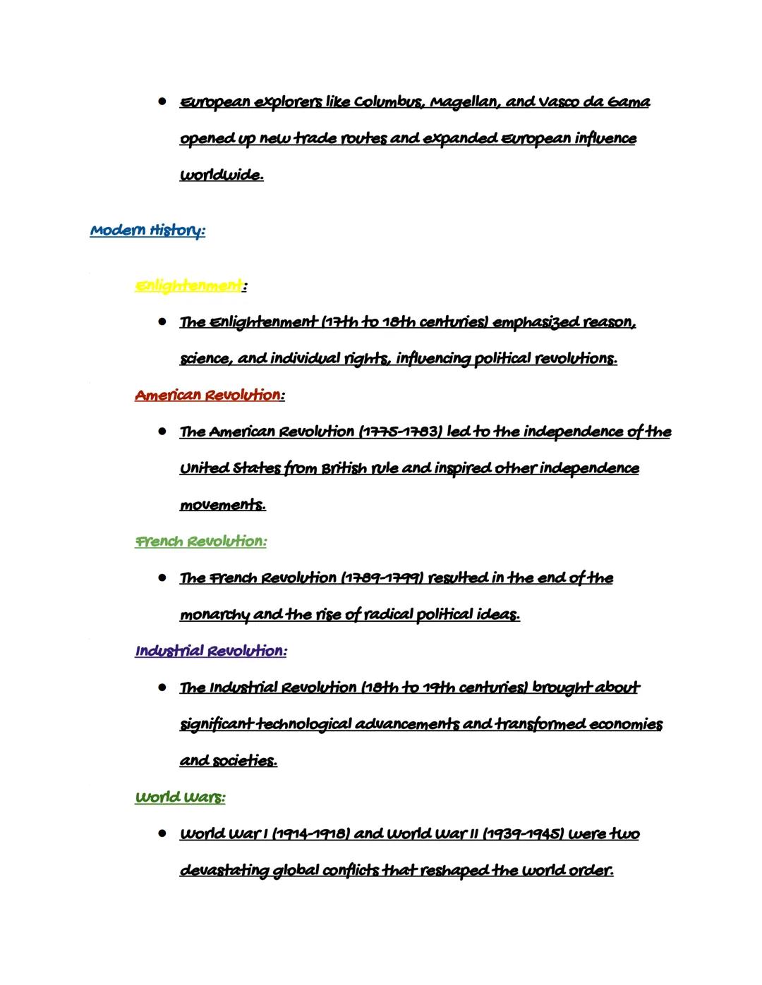 World Hsitory Notes

Ancient Civilizations:

Mesopotamia:

• Mesopotamia, located between the Tigris and Euphrates rivers, is
often called t