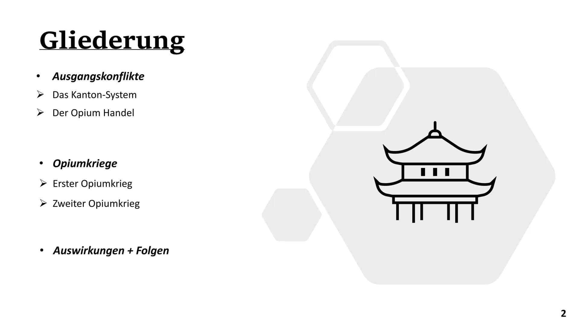 ### Die Opiumkriege

2. Semester: China und die imperialistischen Mächte

Pauline und JoJo # Gliederung

*   Ausgangskonflikte
    *   Das K