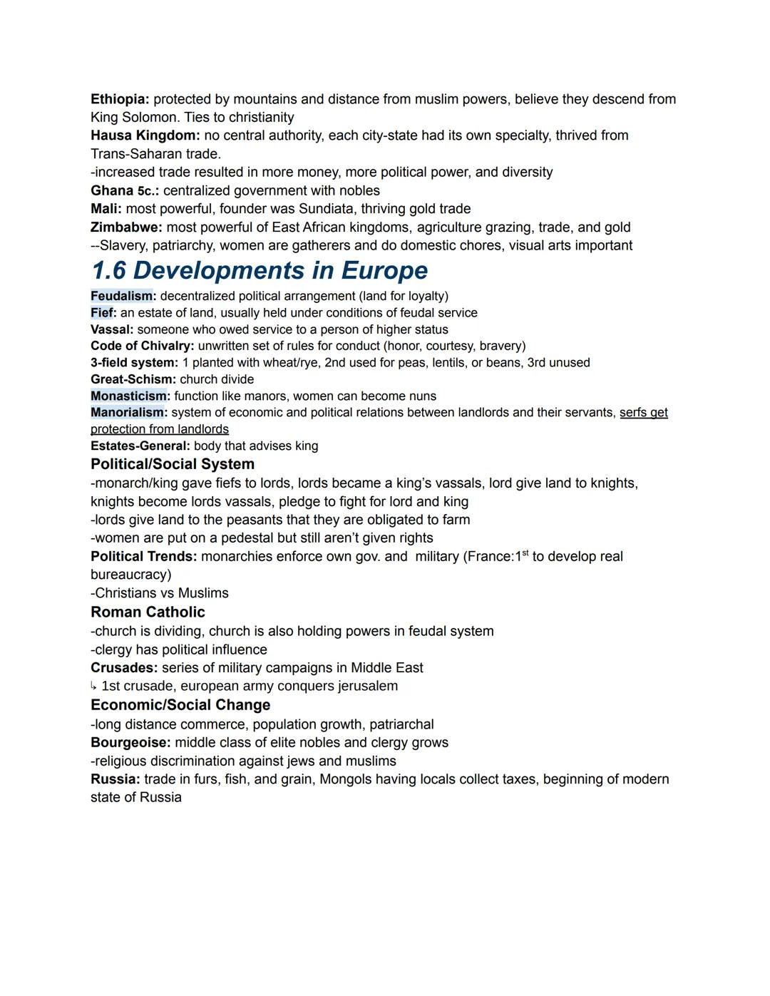 # Unit 1

# Global Tapestries

S.P.I.C.E T (APWH Themes)

*   Social: social structures, relations, social class systems, trends in politics