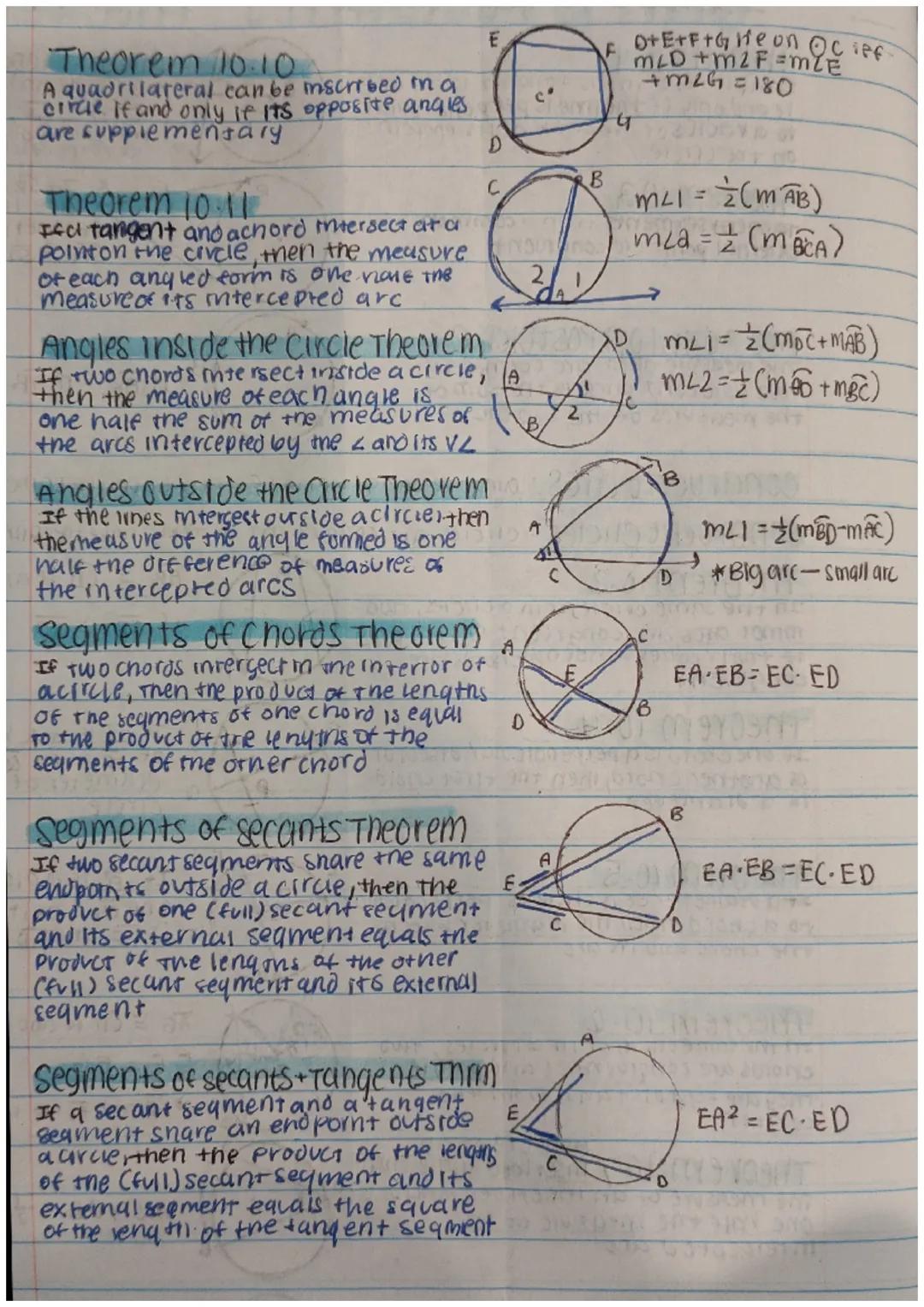 # ~uniz 10 postulates - theorens

Theorem 10.1
Inaplane, a vine is tangent to a circle
le and only if the line is perpendicular
to a radius 