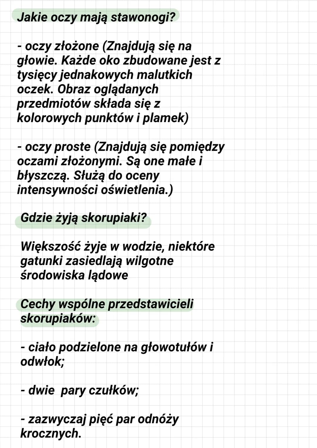 # DZIAŁ III STAWONOGI I MIĘCZAKI

Co to jest staw?

To ruchome połączenie części
szkieletu

Gdzie żyją stawonogi?

Stawonogi żyją prawie we 