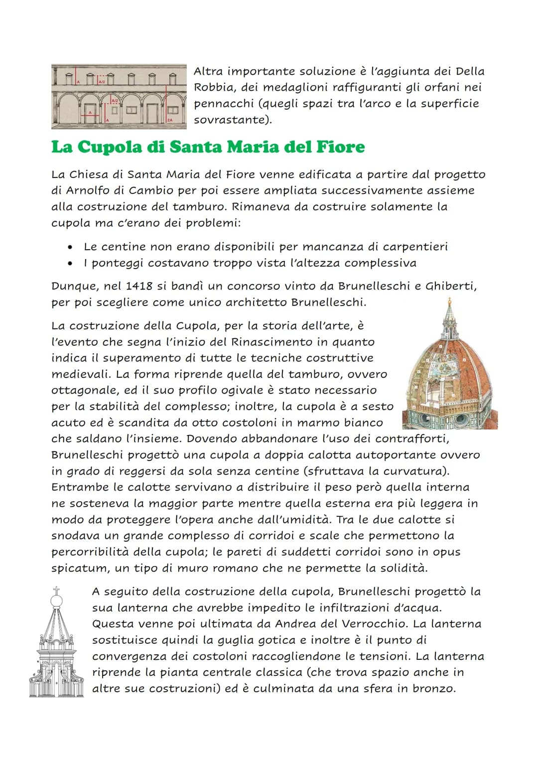 # Filippo Brunelleschi

## L'avvio del Rinascimento

Nacque da una famiglia benestante e si avvicinò subito agli ambienti
urbanistici. Si fo