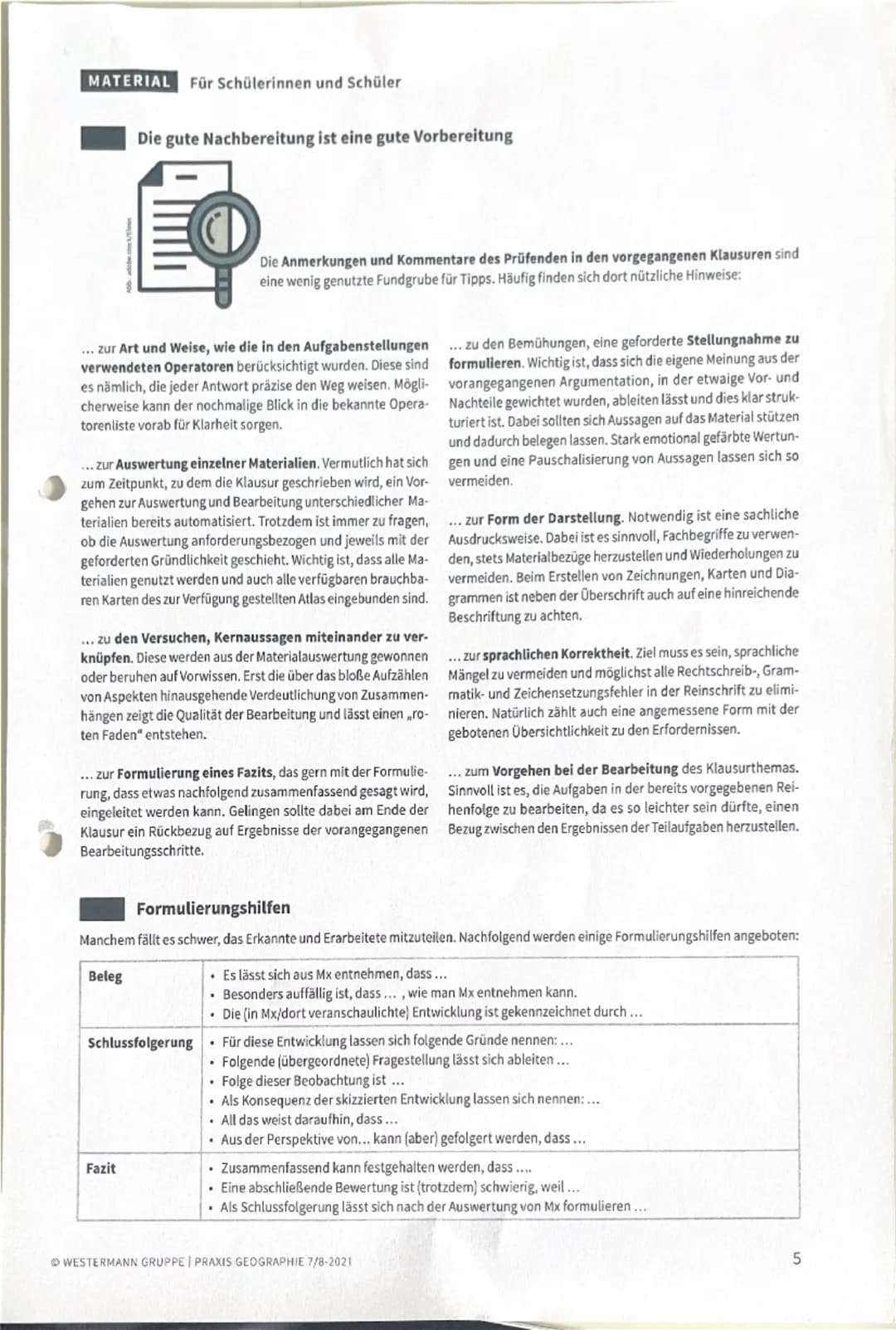 # HeftPlusWeb Tipps für Klausuren

Formulierungshilfen zur Karteninterpretation

Untersuchungsgebiete beschreiben

*   XY ist eine Region im