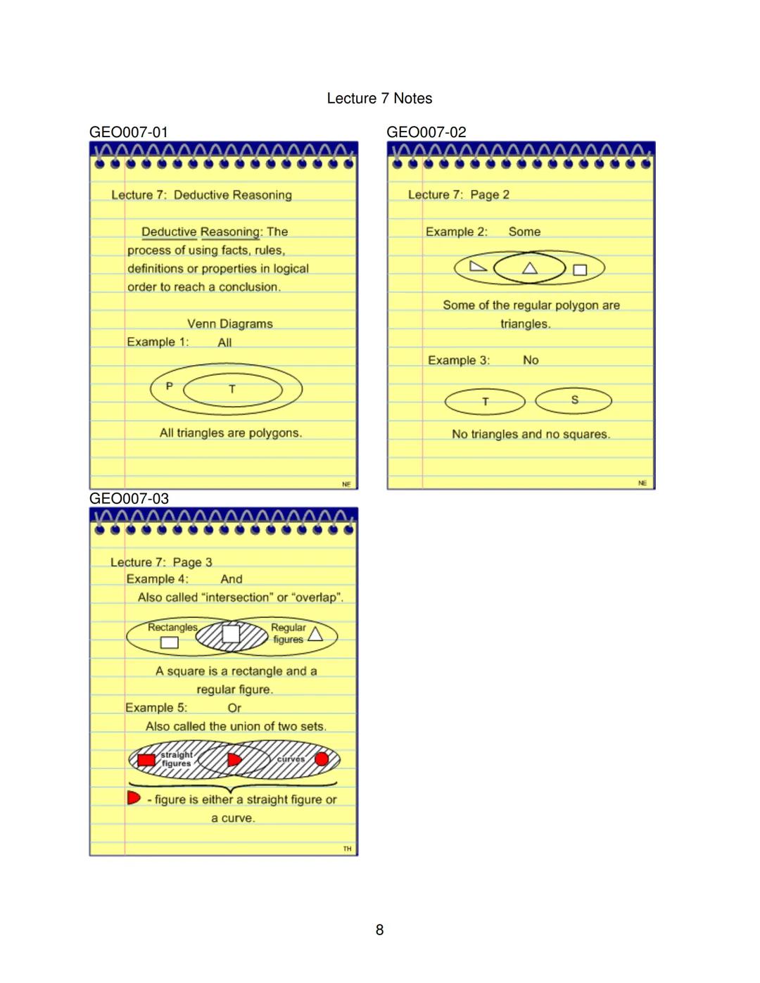 
<p><strong>Lecture 1: Introduction - Points, Segments, and Length</strong></p>
<h3 id="basicgeometryconcepts">Basic Geometry Concepts</h3>
