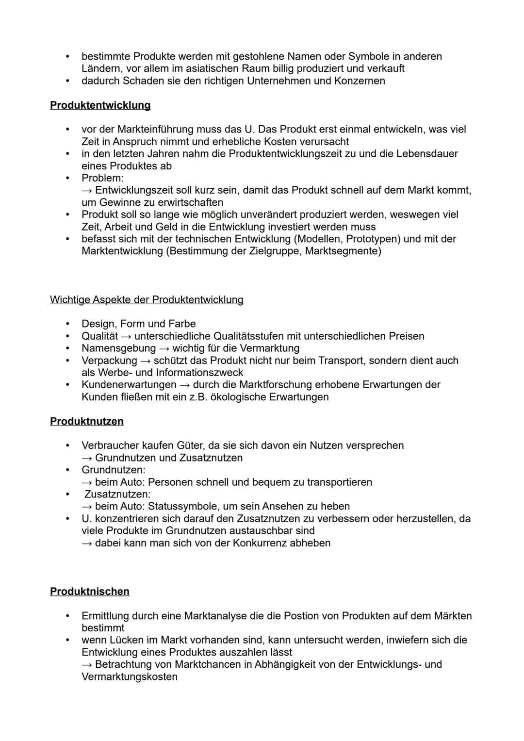# Produktpolitik

Definition:

- enthält sämtliche Entscheidungen und Handlungen, welche sich mit dem Produkt-
und Dienstleistungsangebot au