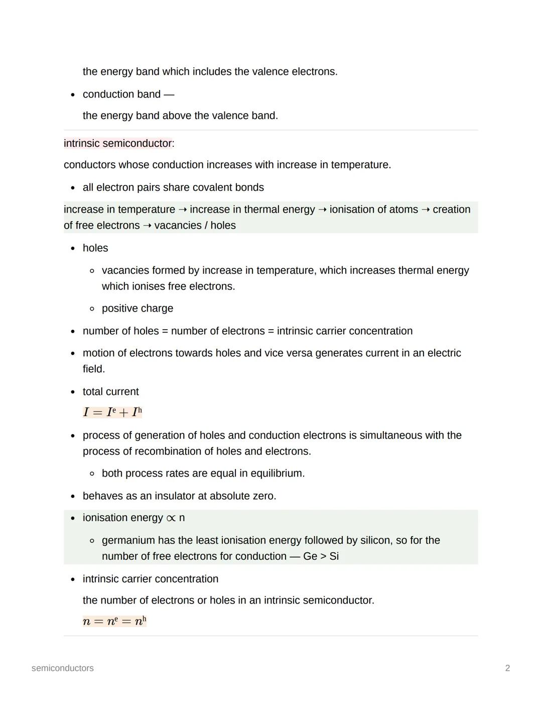 # semiconductors

classification based on conductivity:

- metals / conductors — low resistivity and high conductivity
- non-metals / insula