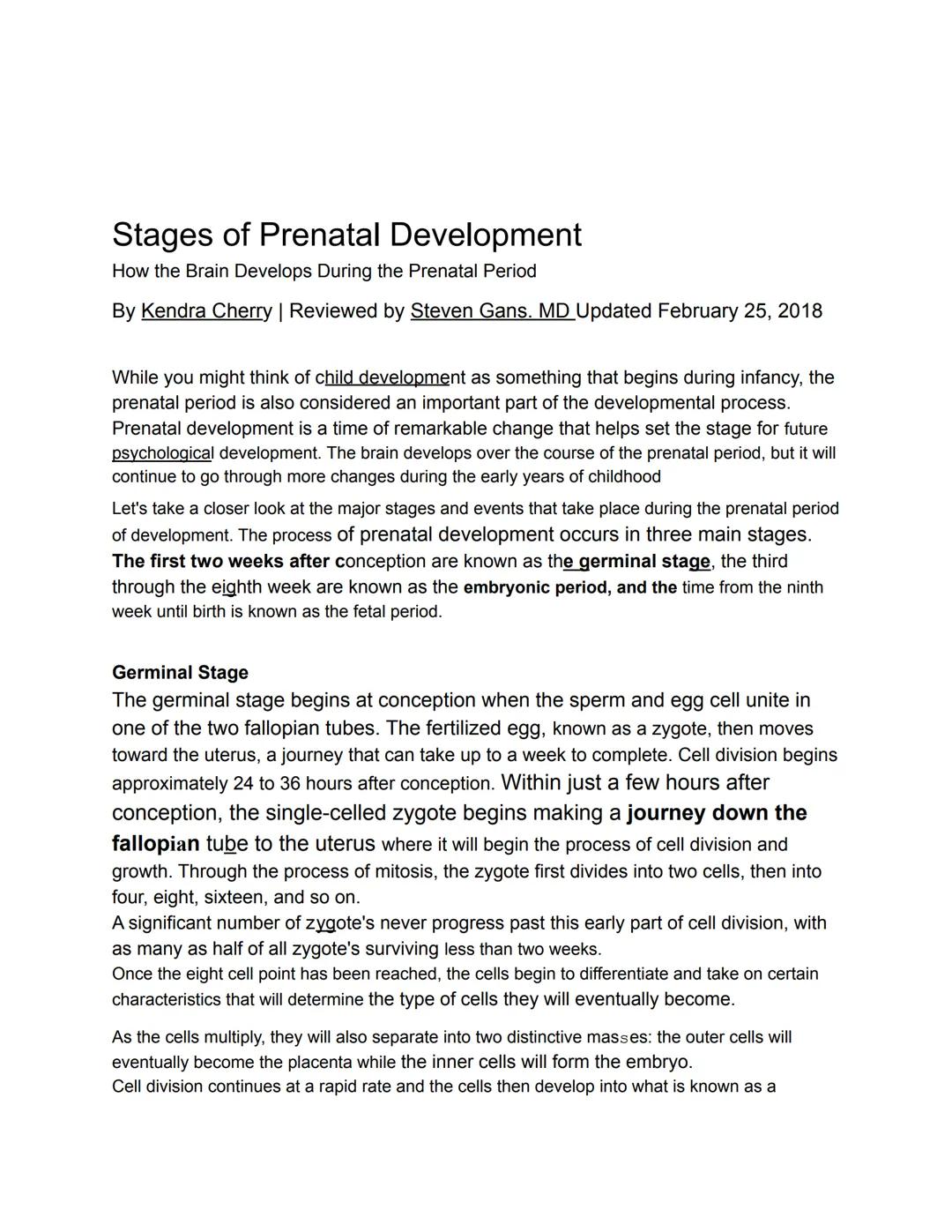 Pregnancy-Baby
Development

WebMD

Pregnancy - Baby Development

Pregnancy is measured in trimesters from the first day of your last
menstru