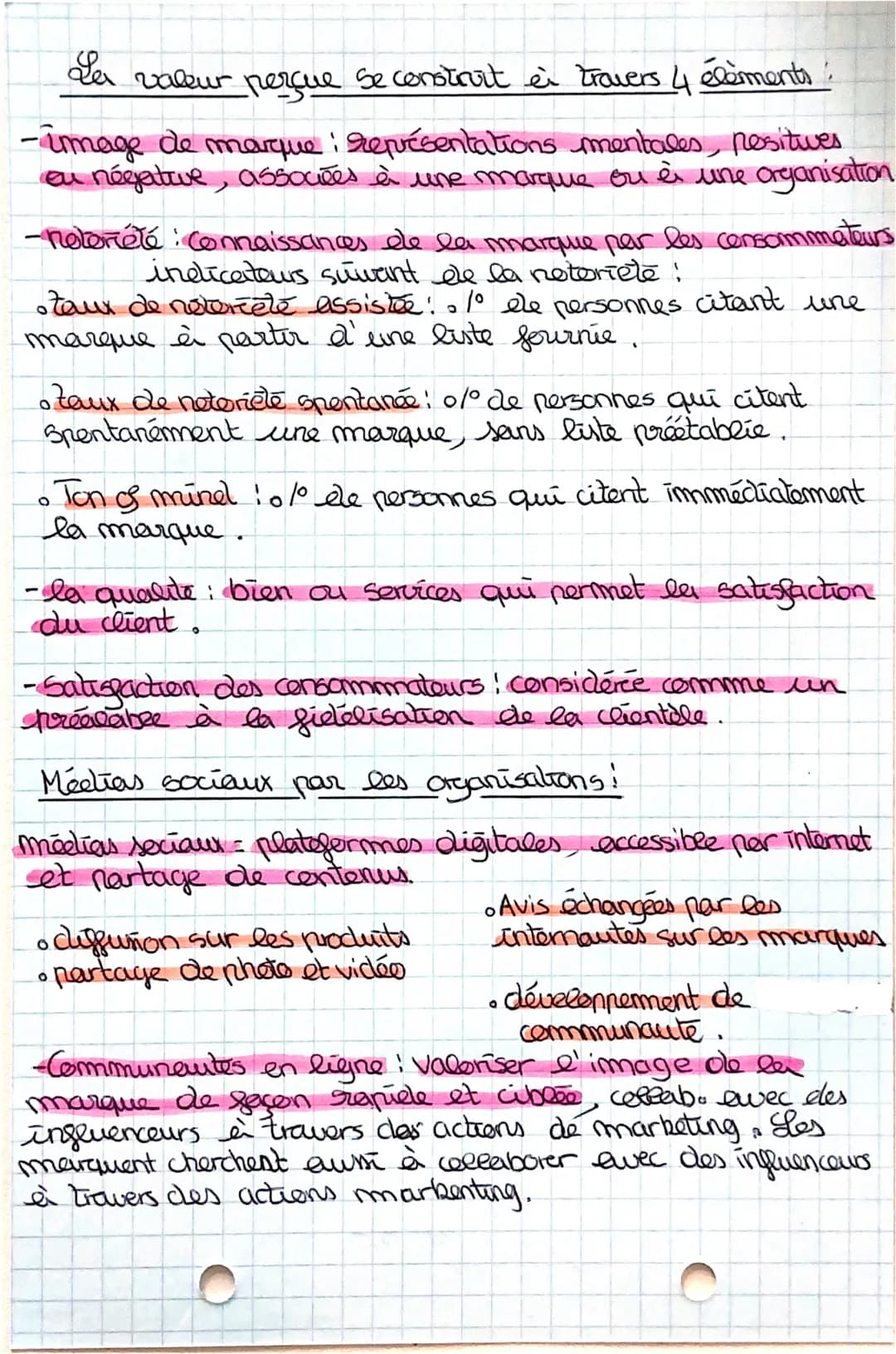 # da construction de la valeur
perçue

I. Comment se construit la valeur perque el' une
organisation?

Qu'est ce qu'une valeur perque ? La v