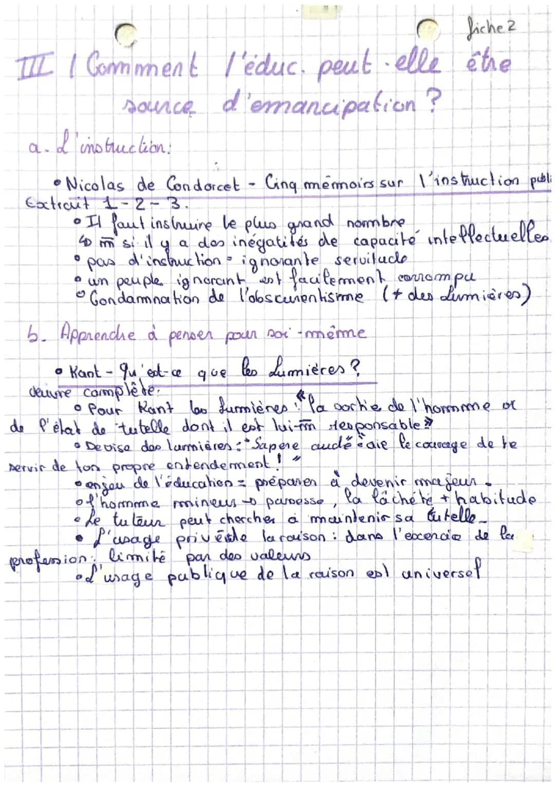 # Philosophie

fiche 1

therme 1: La recherche de soi
pantie 1: Education, thanormilion et émancipation

I/Pourquoi l'homme a. til besoin d'