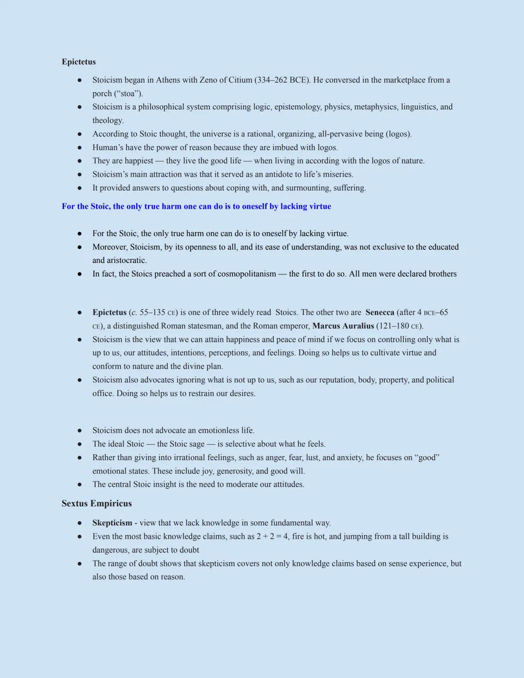 # Intro To Philosophy

## Chapter 6

Eurocentrism - Focusing on European culture or history to the exclusion of a wider view of the
world; i