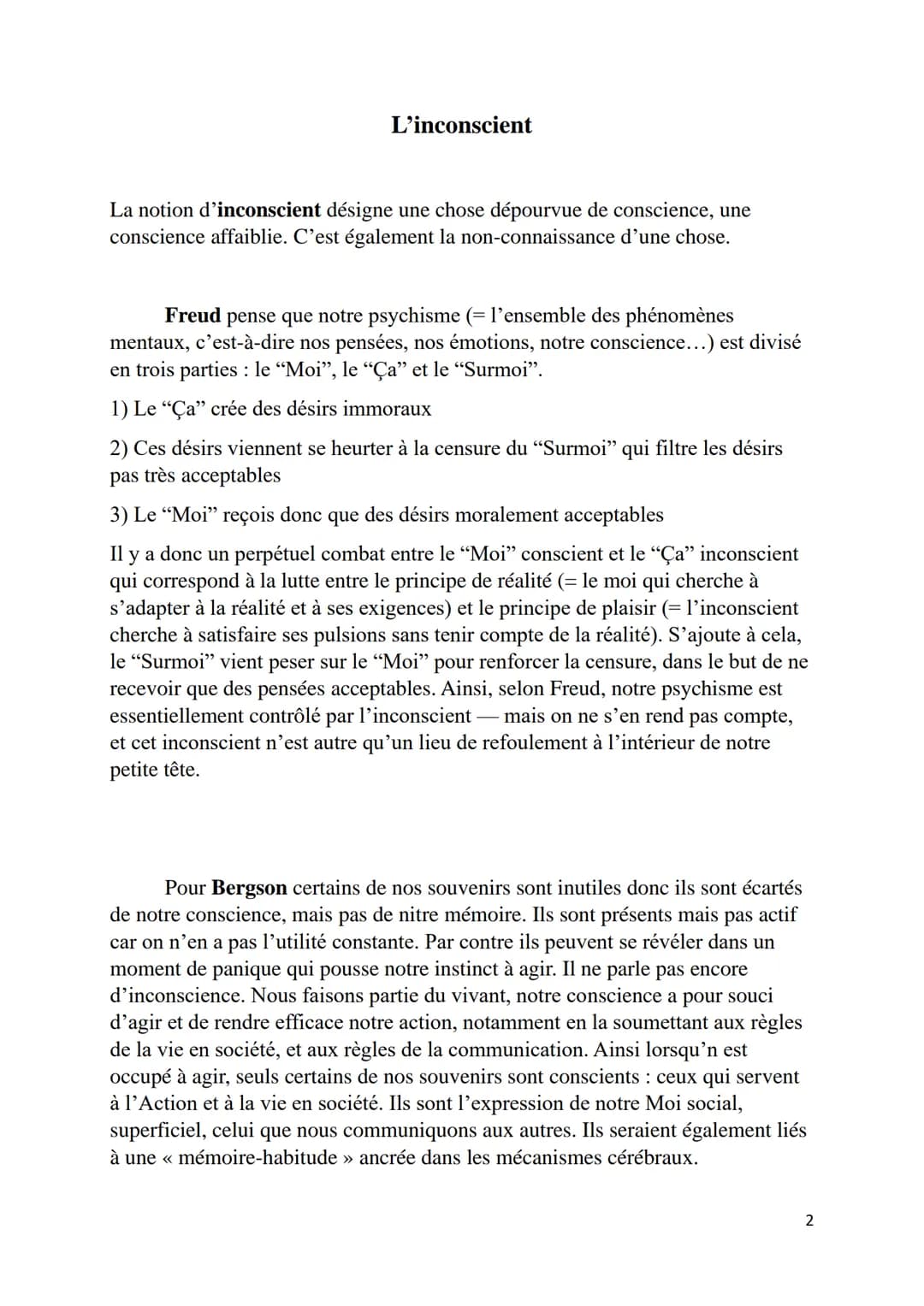 # La conscience

La conscience: est la capacité d'un individu à avoir connaissance de ses
propres pensées, perceptions et sentiments, c'est 