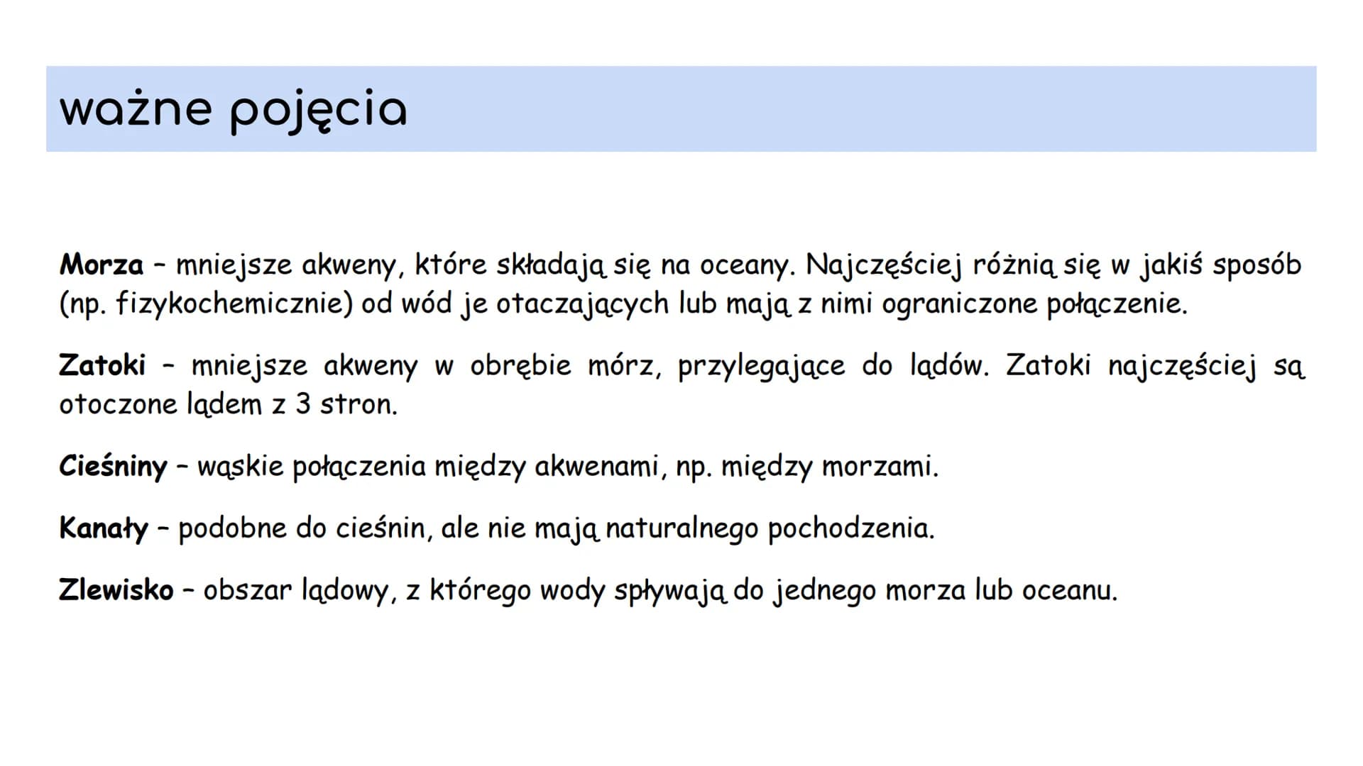 # 1. ZASOBY WODY NA ZIEMI # 1. Podział wody na Ziemi

Całkowite zasoby wodne Ziemi są stałe i wynoszą około 1,386 mld km3. Woda znajduje się