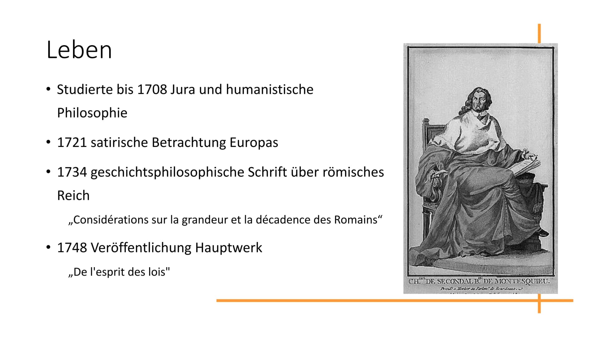 „Etwas ist nicht recht,
weil es Gesetz ist,
sondern es muss Gesetz
sein,
weil es recht ist."
(MONTESQUIEU)

GRW 12 Gliederung

• Allgemeine 