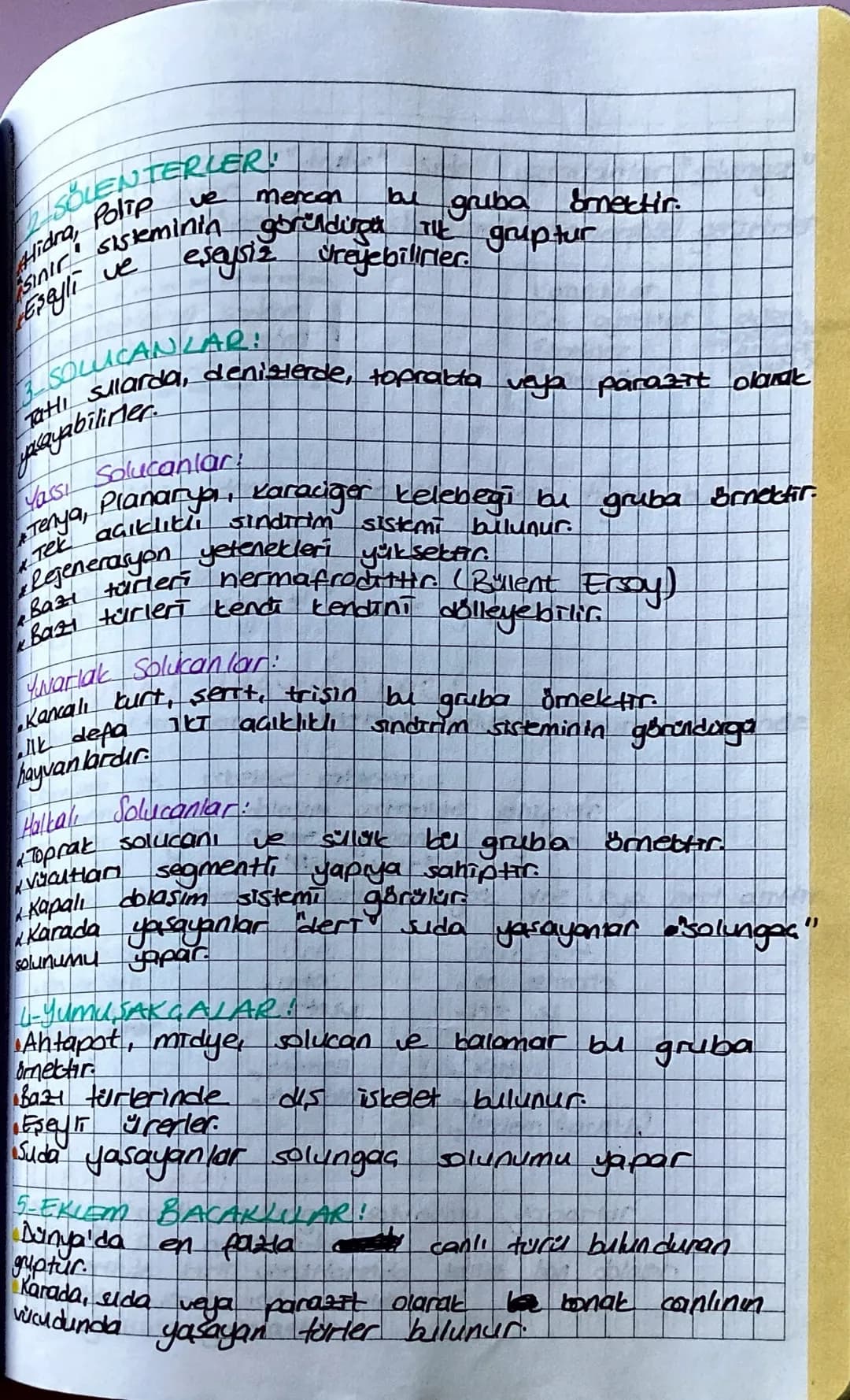 Hayvanlar Alemi
Okanpt hücre yapısına sahiptirler.
Tamamı çok hacrelidir
Taman heterotrop beslenir.
ferman tou yonda yapar.
Tamamı Olli solu