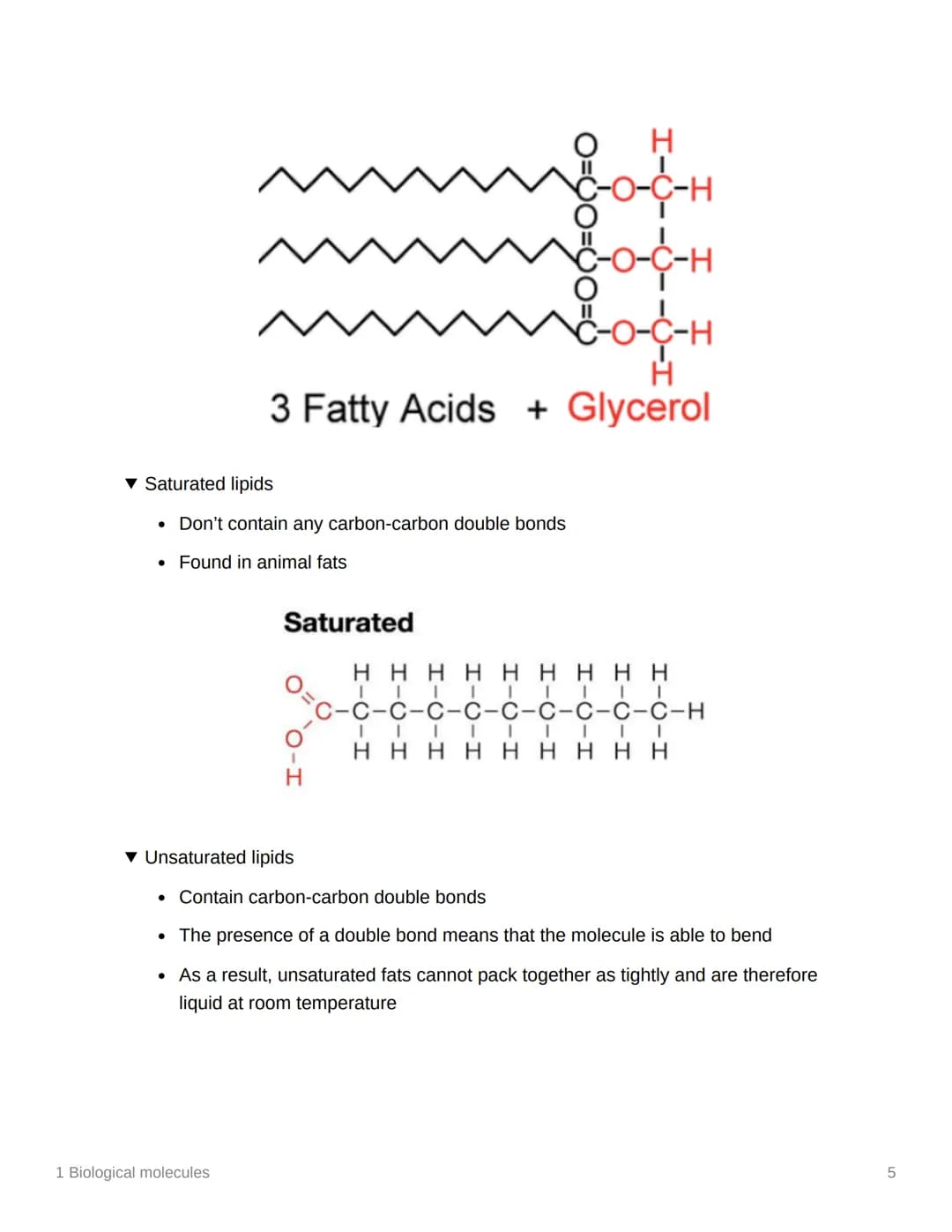 
<h2>Monomers and Polymers</h2>
<p>In biological molecules, monomers are smaller units from which larger molecules are made, while polymers 