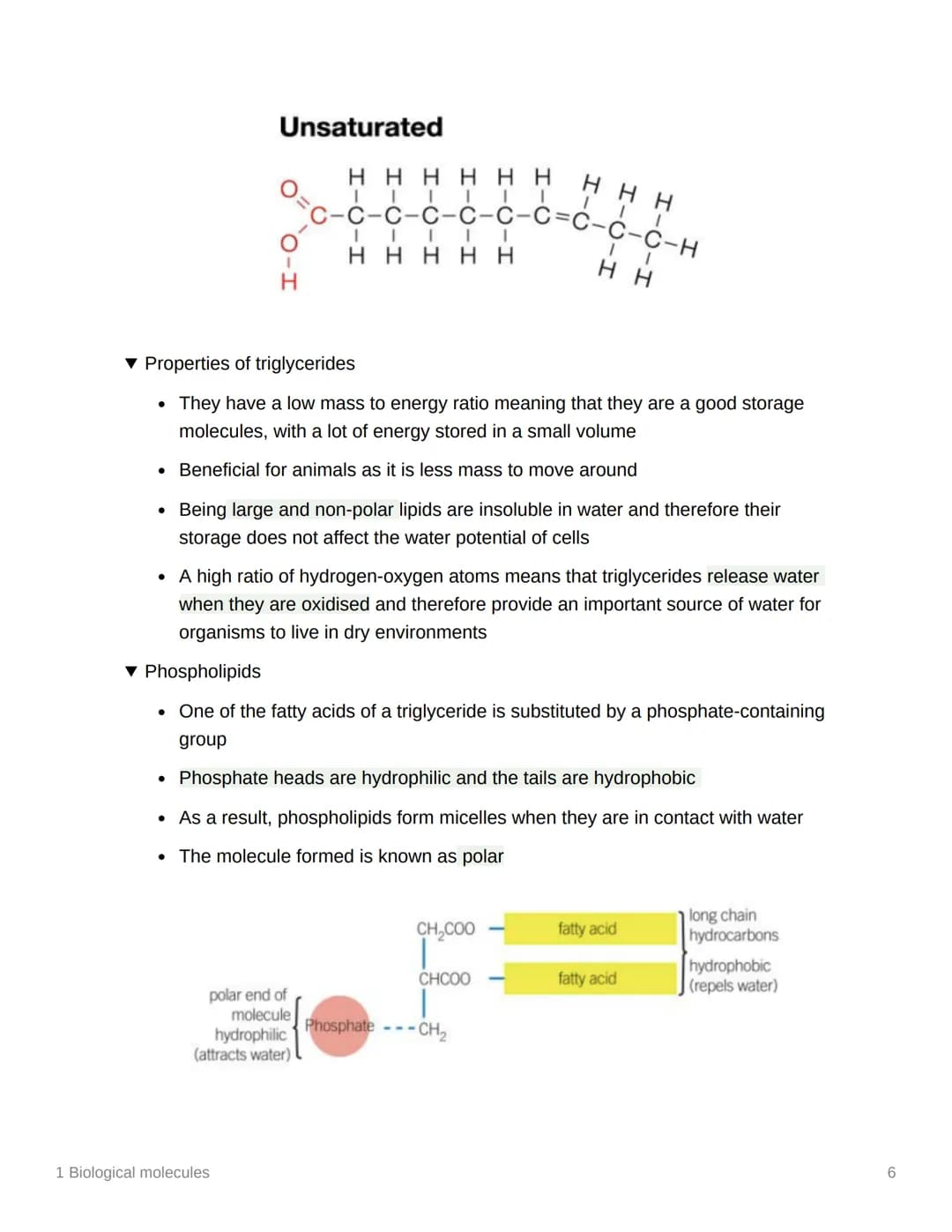 
<h2>Monomers and Polymers</h2>
<p>In biological molecules, monomers are smaller units from which larger molecules are made, while polymers 