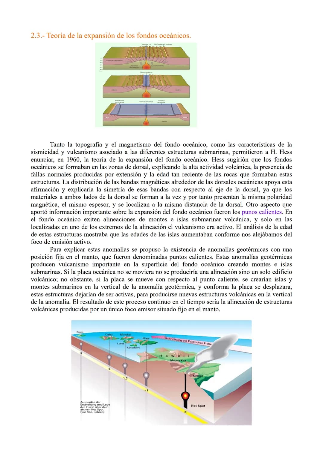 # TEMA 7. Tectónica de placas y procesos
orogénicos.

1.- Deriva continental.

2.- Expansión de los fondos oceánicos

3.- Teoría de la tectó