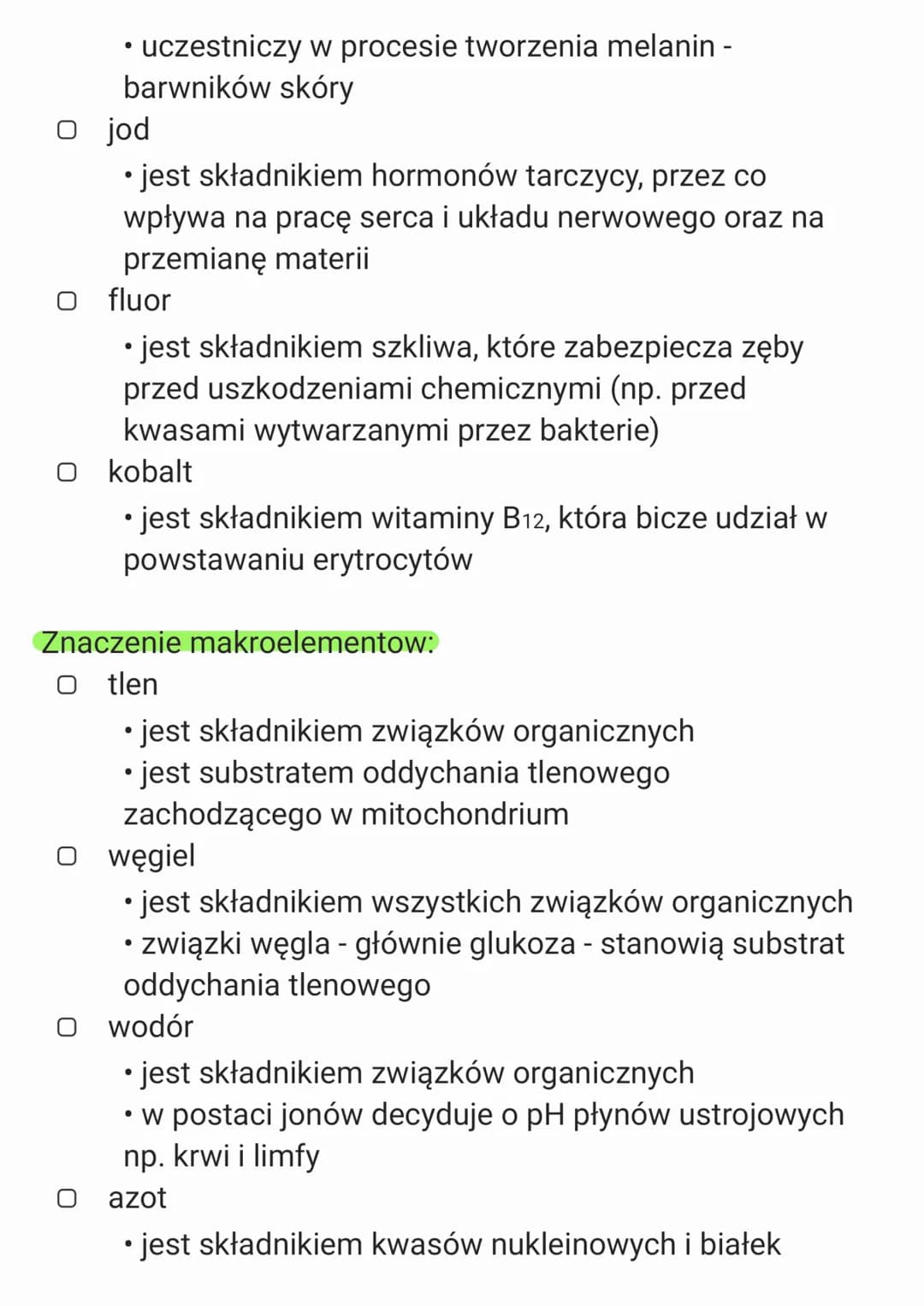 ## 2. Chemiczne podstawy życia

2.1. Skład chemiczny organizmów.
Makro- i mikroelementy.

Pierwiastki obecne w organizmach wchodzą w skład
z