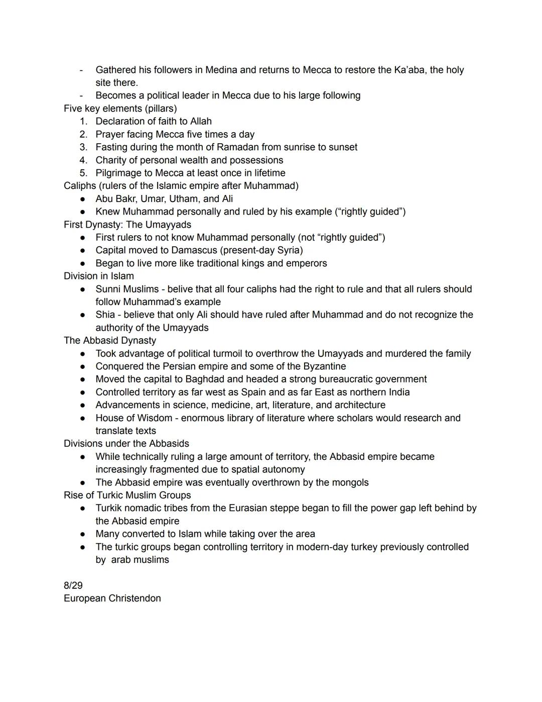 Eastern Asia

Chinese belief systems/philosophy (major role in shaping Chinese culture and society)
- Doaism (go with the flow)
- Buddhism (
