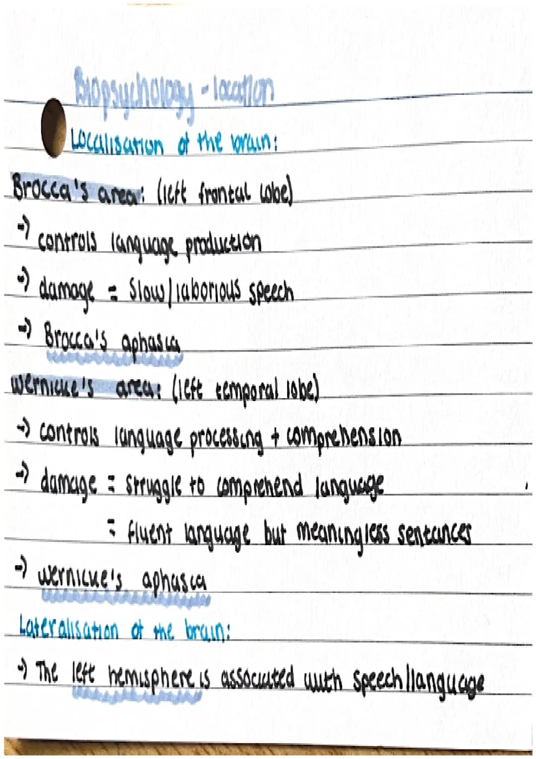 # Biopsychology "Nervous system

Cencral nervous syseem:

*   comprised of the brown and spinal cored
*   function : control of behaviour an