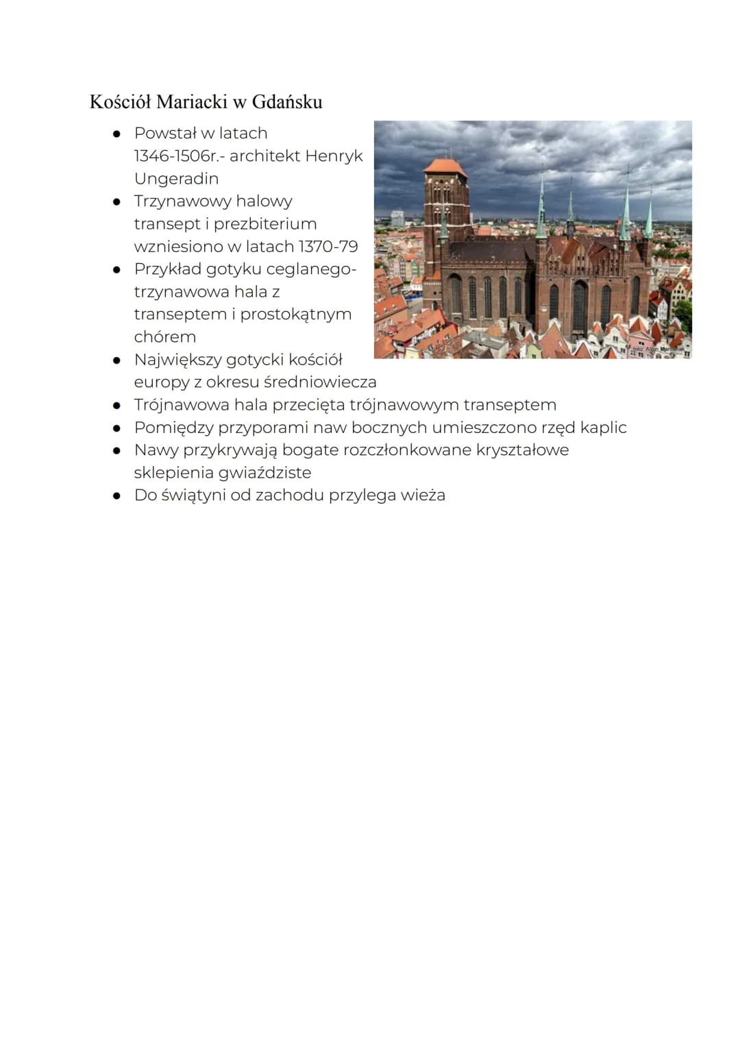 # POLSKA

Architektura Sakralna

Pochodzenie

• W Polsce gotyk pojawił się wraz z zakonami dominikańskimi i
franciszkańskimi w XIIIw.

• Pie