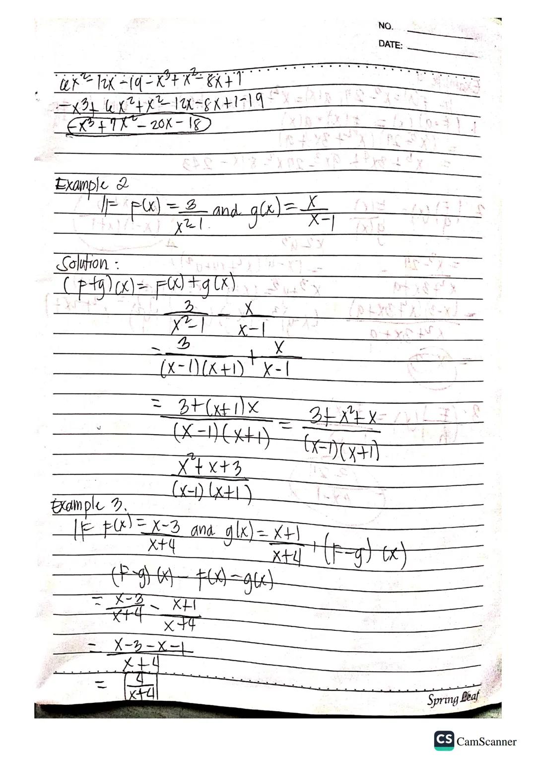 NO.
DATE:

General Mathematics

A. Funations and their graph

1. Introduction to Function
2. Rational Functions
3. Inverse, Exponential & lo
