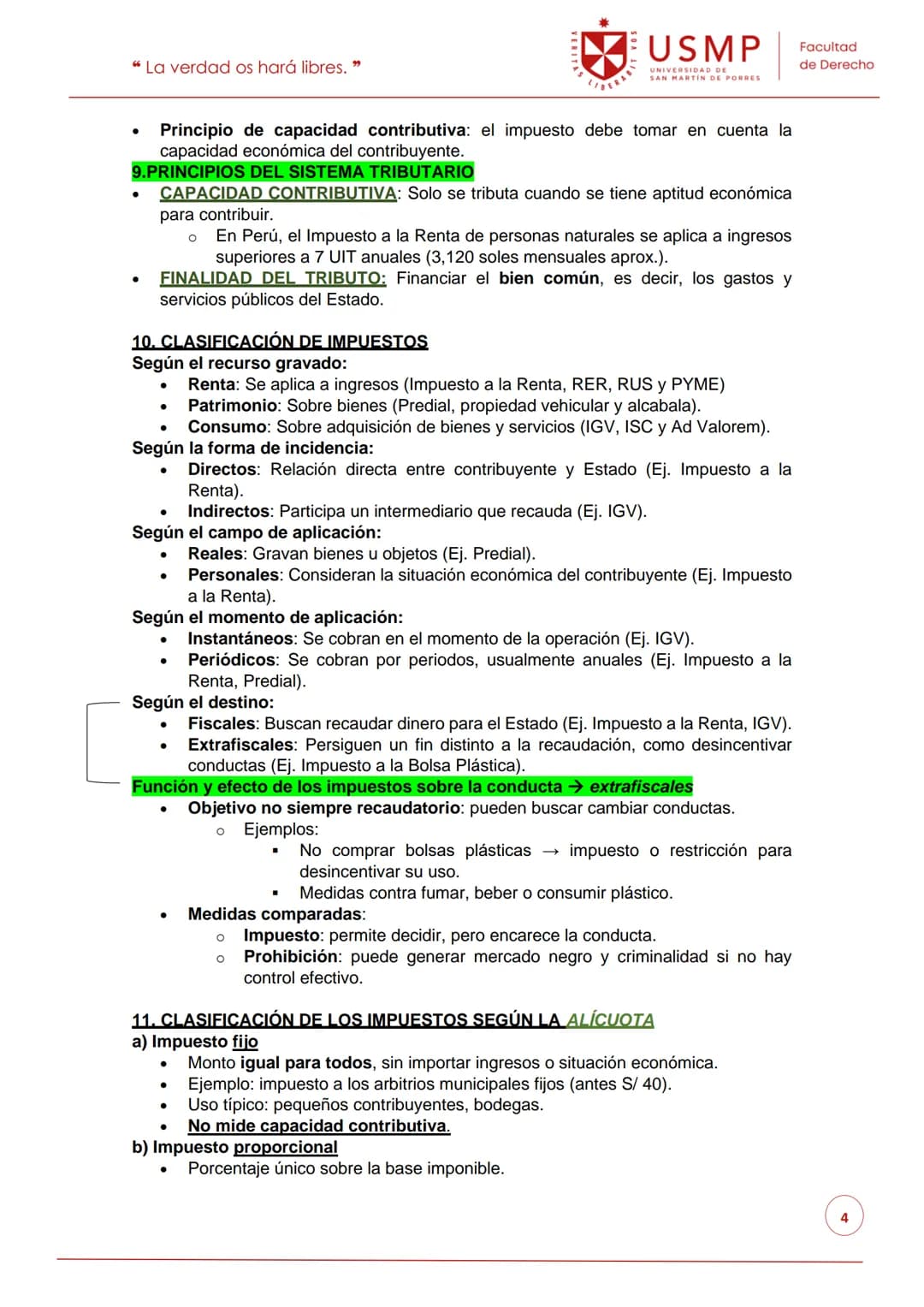 "La verdad os hará libres."

USMP
UNIVERSIDAD DI
Facultad
de Derecho
PRIMERA CLASE → Mera introducción al syllabus del ciclo 2025-11

26 DE 