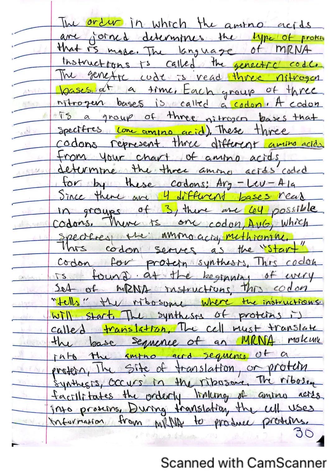 # DNA, RNA, and Protein Synthesis.
The DNA molecule, with it's four nitrogenous
bases us code for all proteins that are made
in a cell.
- Ge