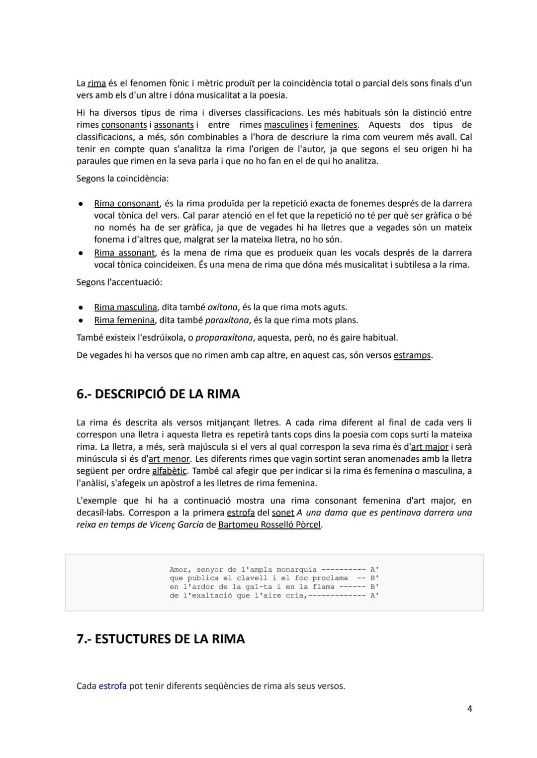 # MÈTRICA CATALANA

1.- EL VERS

Un vers són una sèrie de mots escrits en una sola línia que es poden mesurar segons els accents
tònics i le