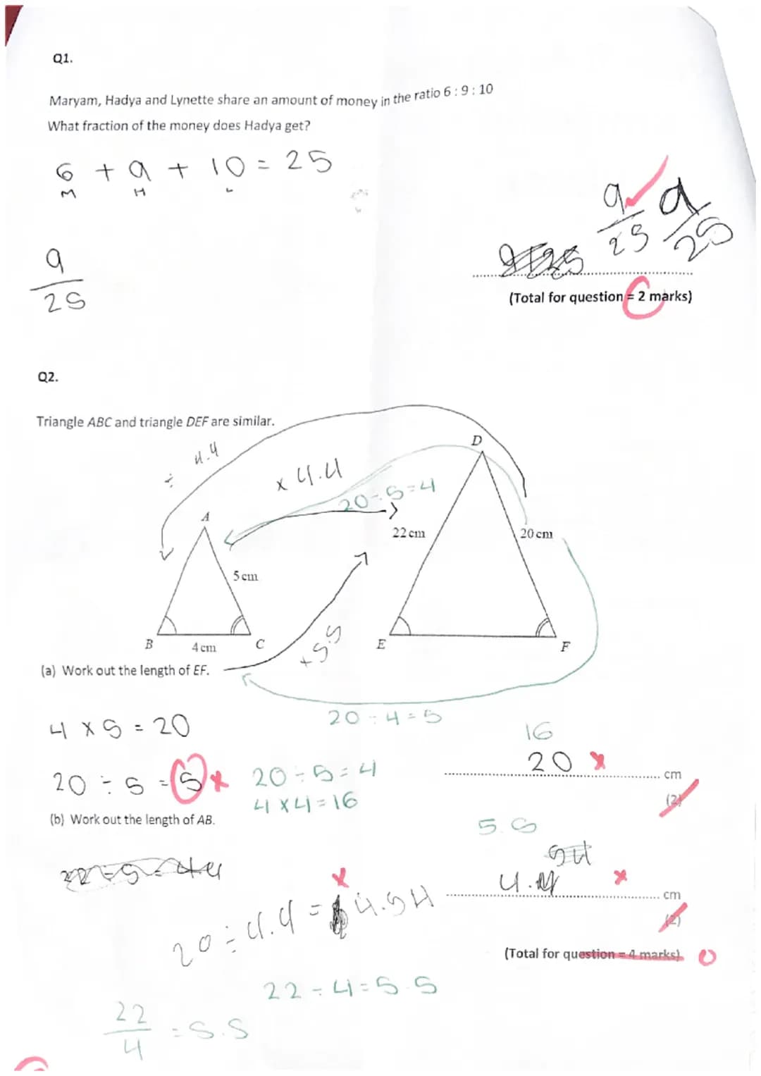 Year 9 Assessment 4
Foundation
Calculator

Name
Teacher

Instructions
- The time for the
- Answer all questi
- You are allowed to use a calc