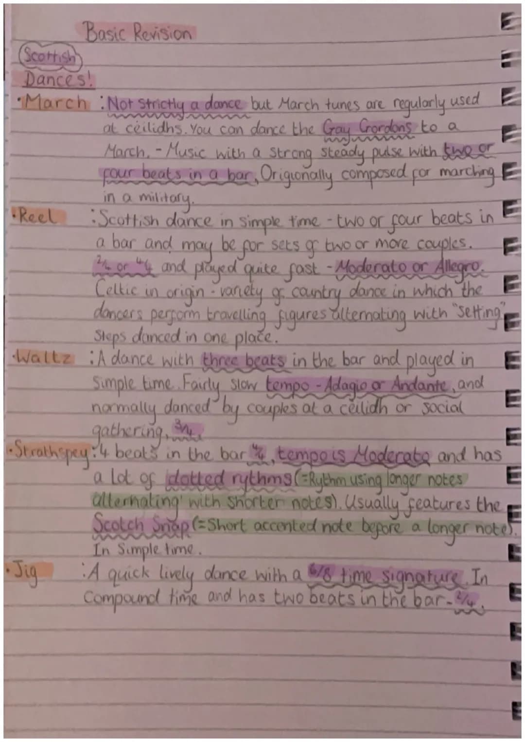 Basic Revision!
(Scottish)
Vocal Styles!
* Mouth Music: Gaelic 'nonsense' words sung to imitate bagpipes -
an accompaniment to dancing, and 