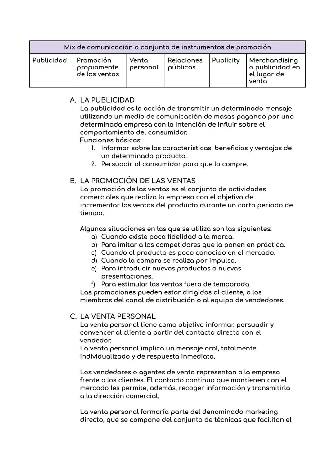 TEMA 7: ÁREA COMERCIAL. EL MÁRKETING

1. EL DEPARTAMENTO COMERCIAL
La función comercial incluye el conjunto de actividades necesarias
para h